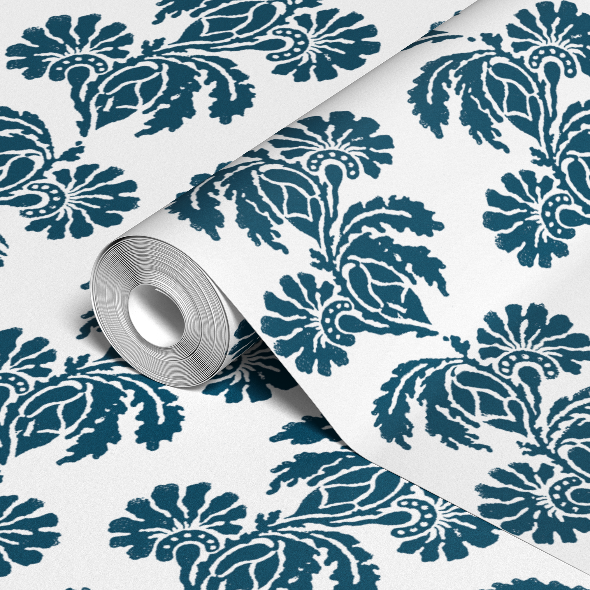 wallpaper roll closeup mockup