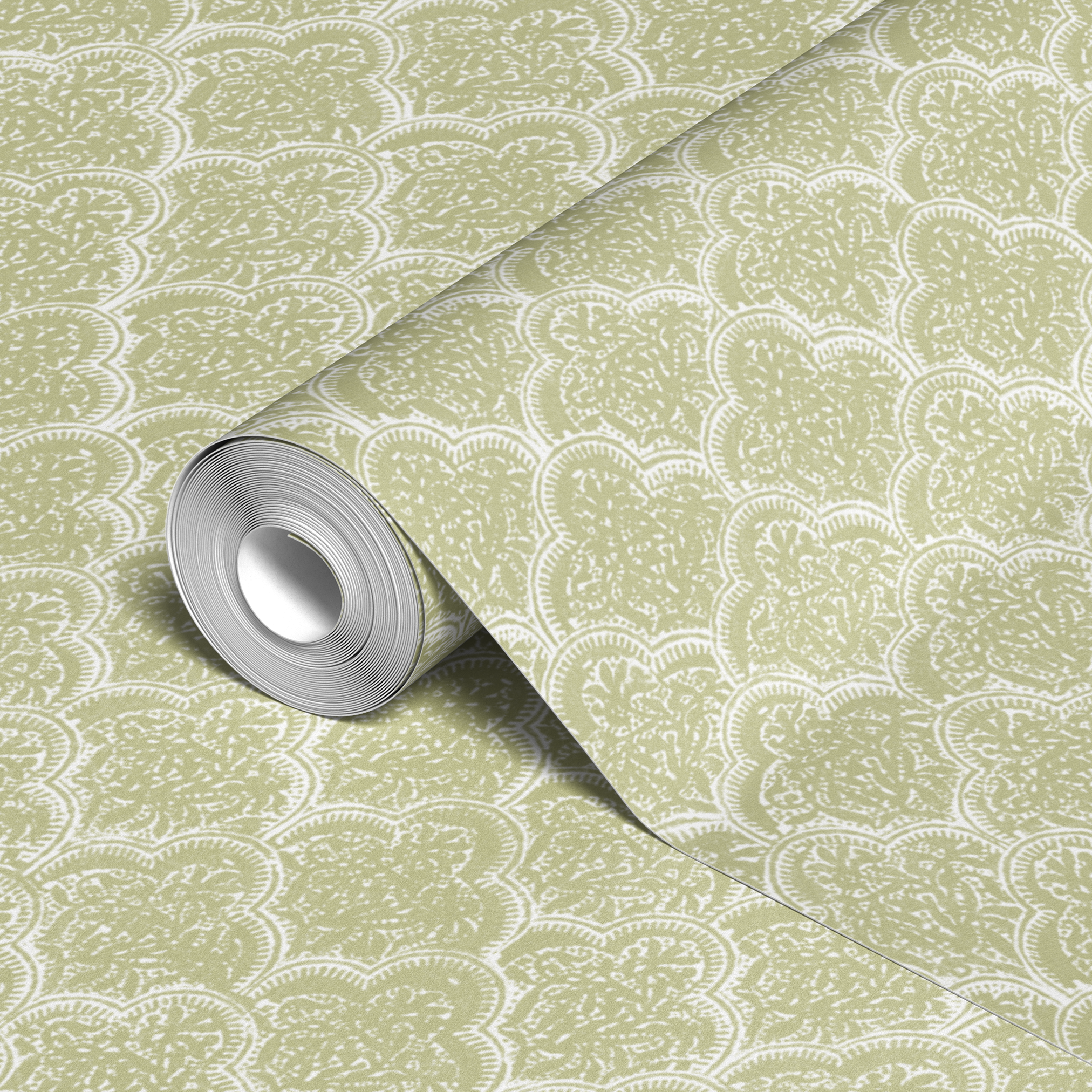 wallpaper roll closeup mockup