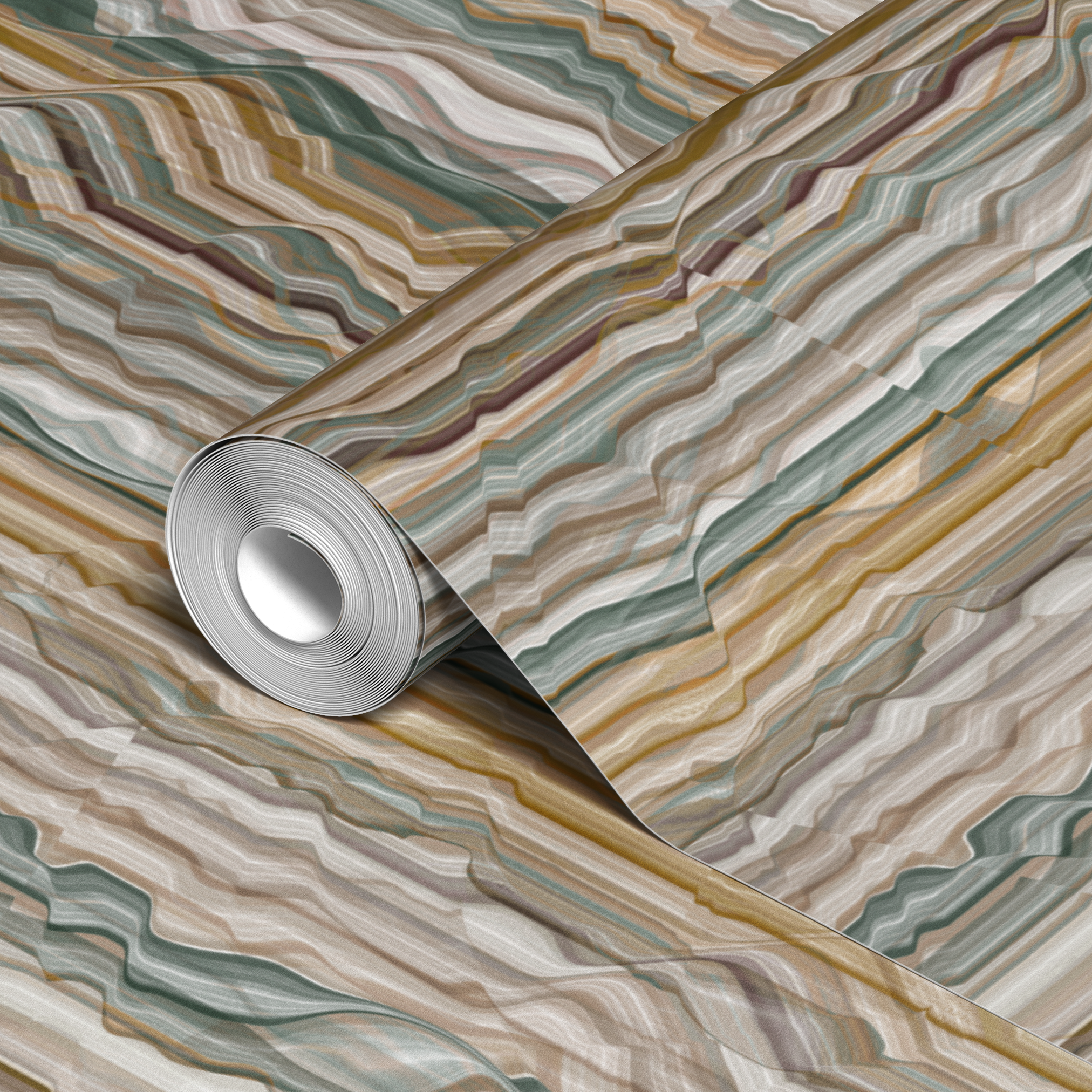 wallpaper roll closeup mockup