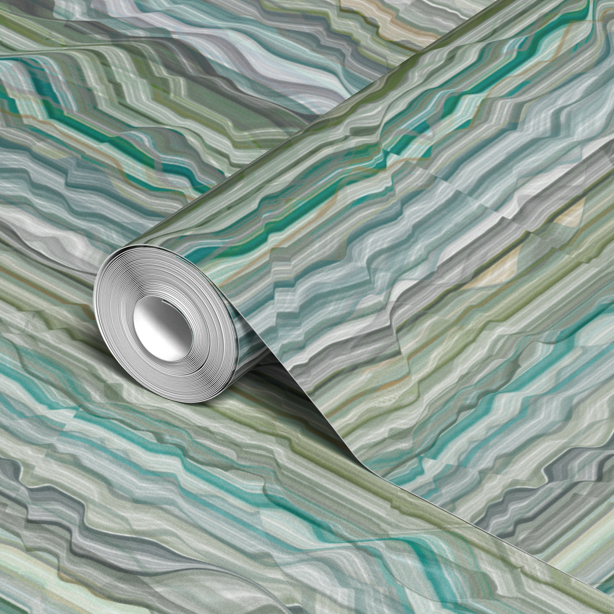 wallpaper roll closeup mockup