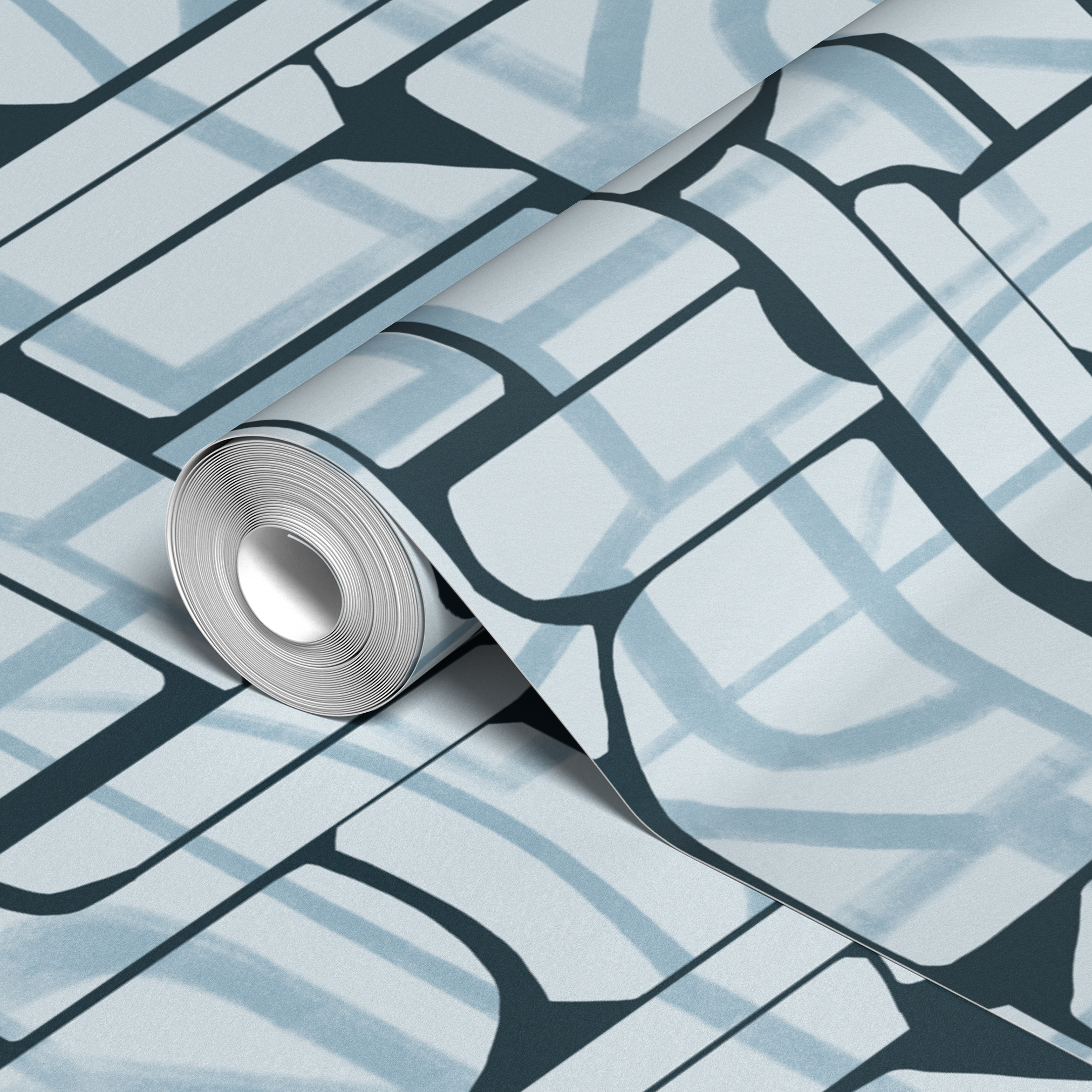 wallpaper roll closeup mockup