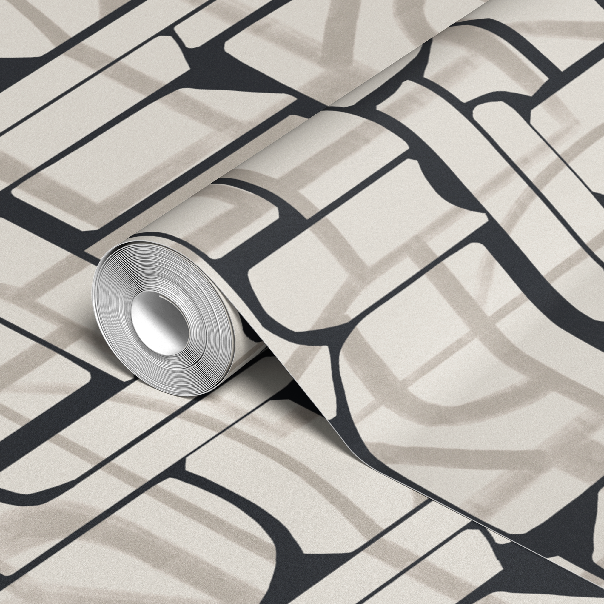 wallpaper roll closeup mockup