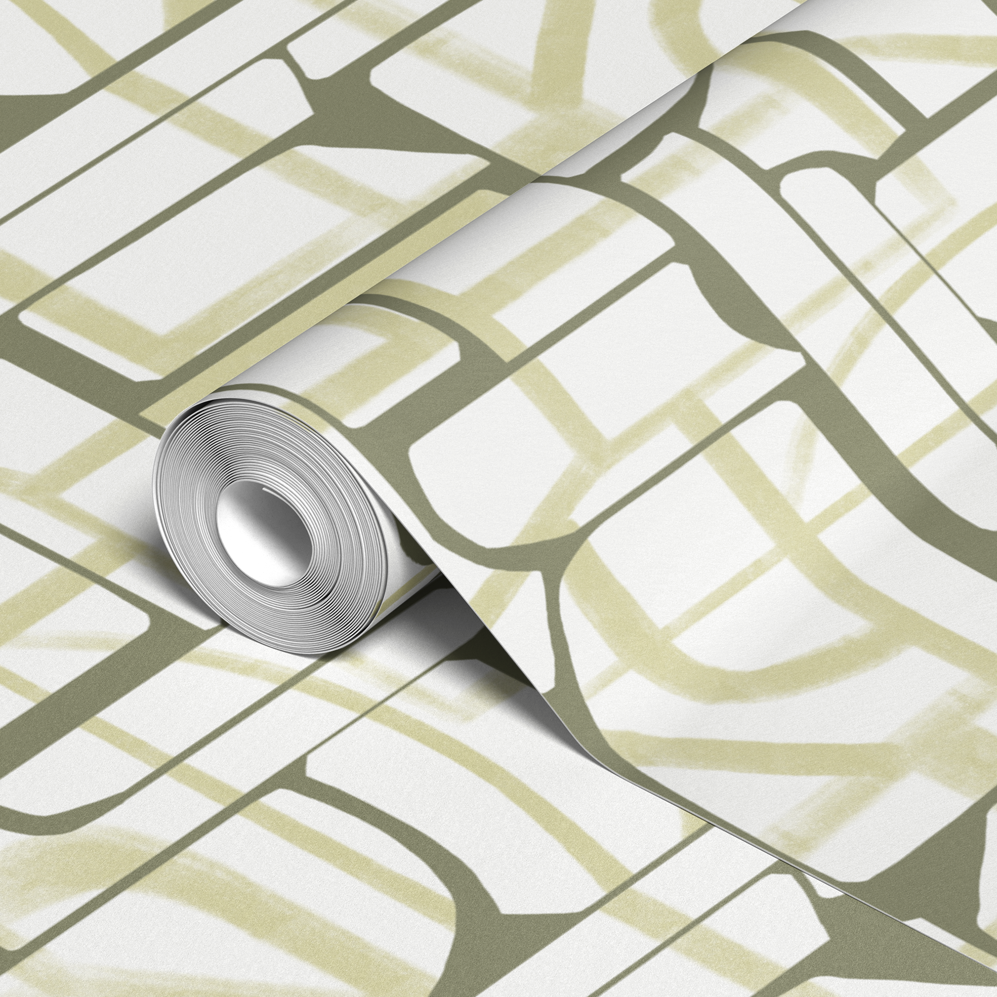 wallpaper roll closeup mockup