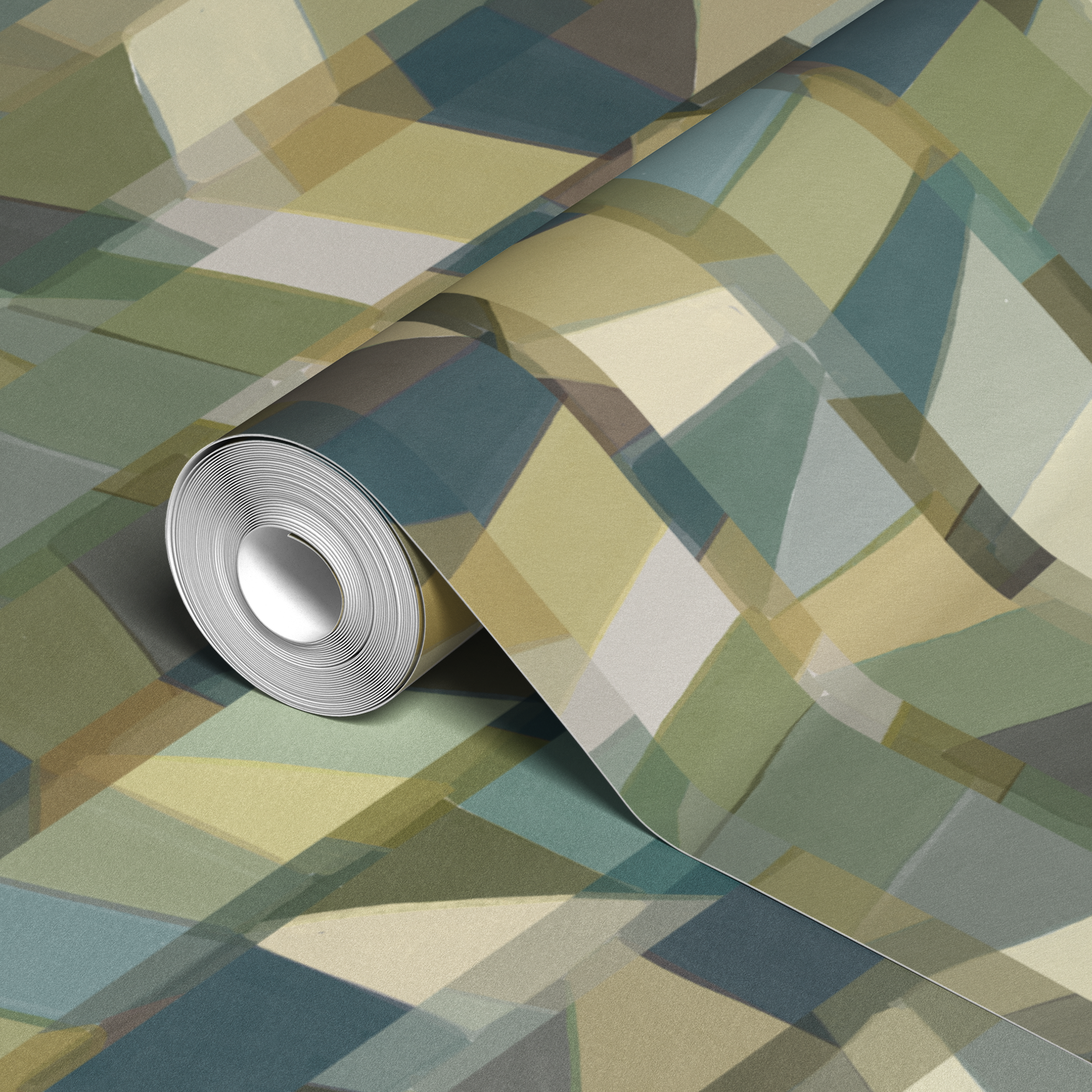 wallpaper roll closeup mockup