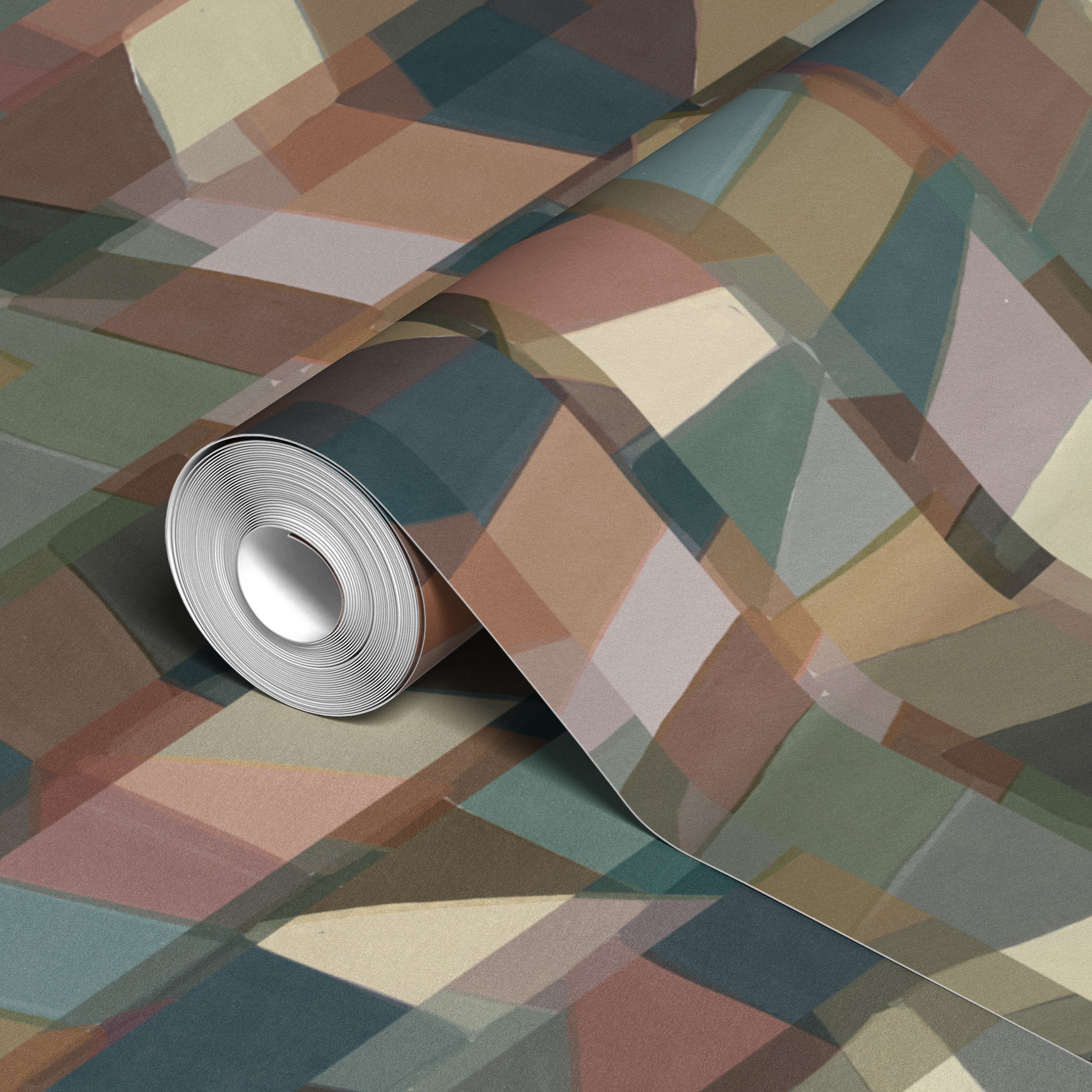 wallpaper roll closeup mockup