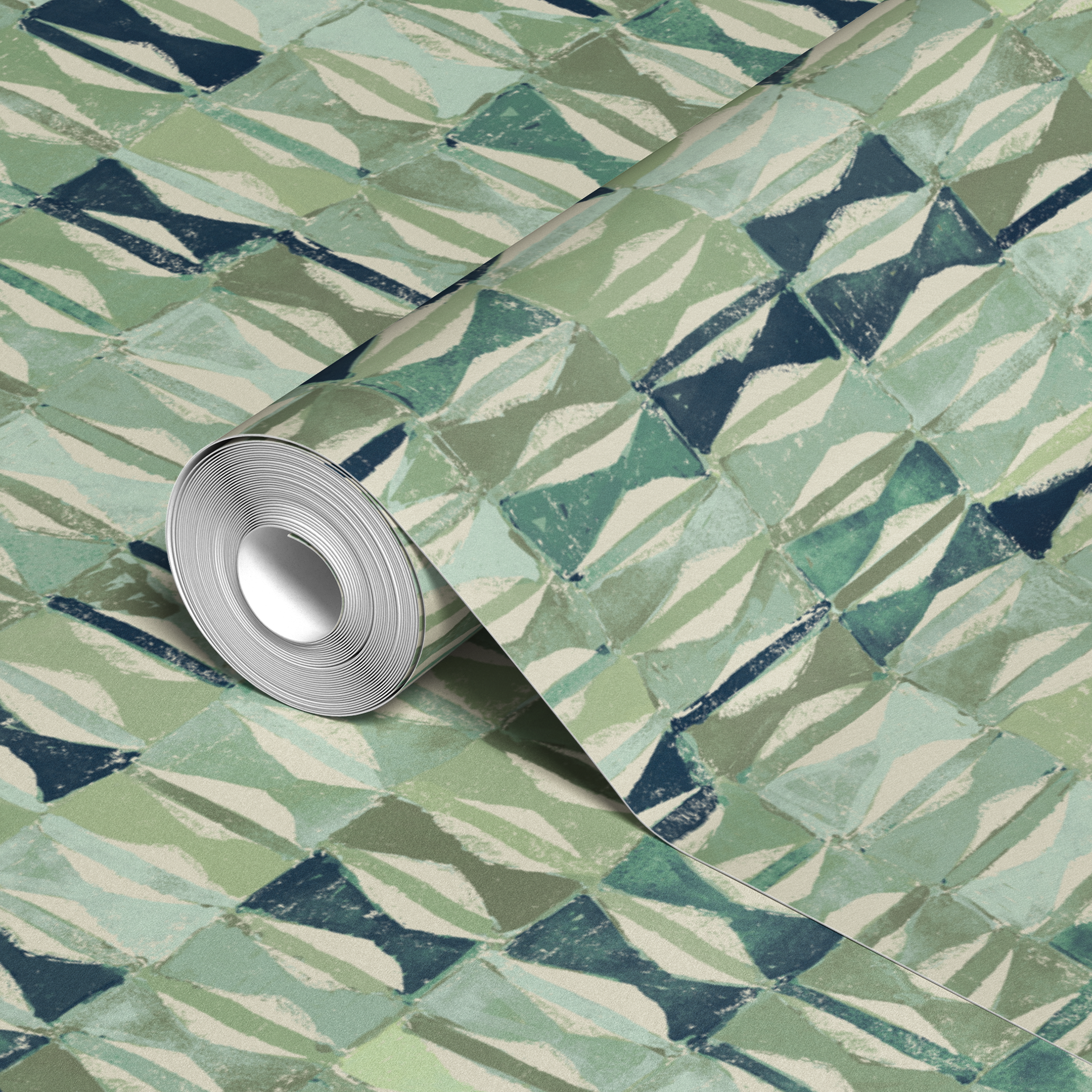 wallpaper roll closeup mockup