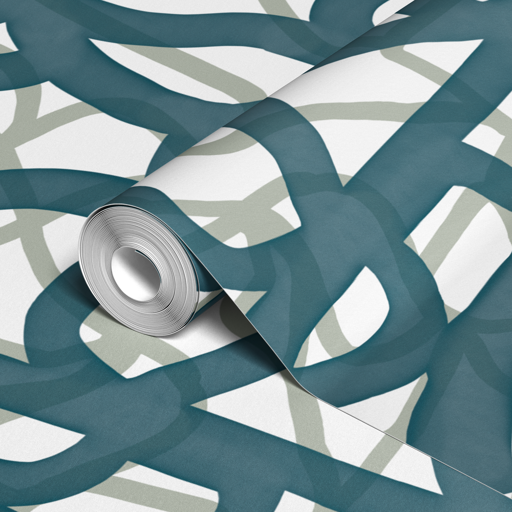 wallpaper roll closeup mockup