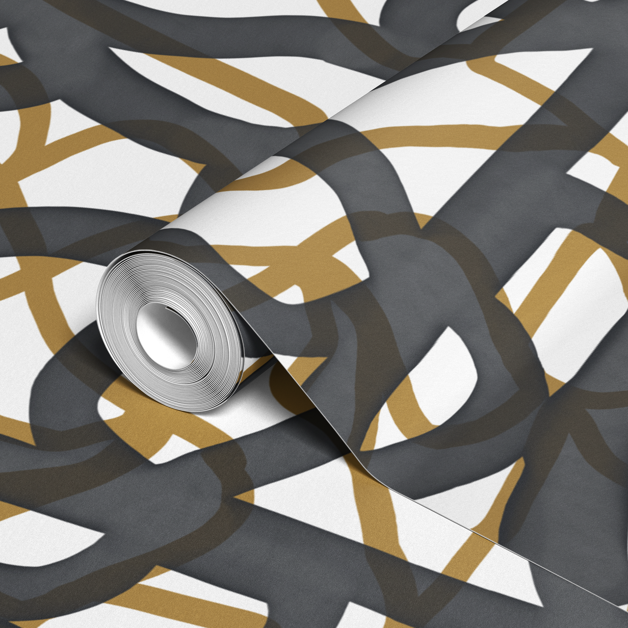 wallpaper roll closeup mockup