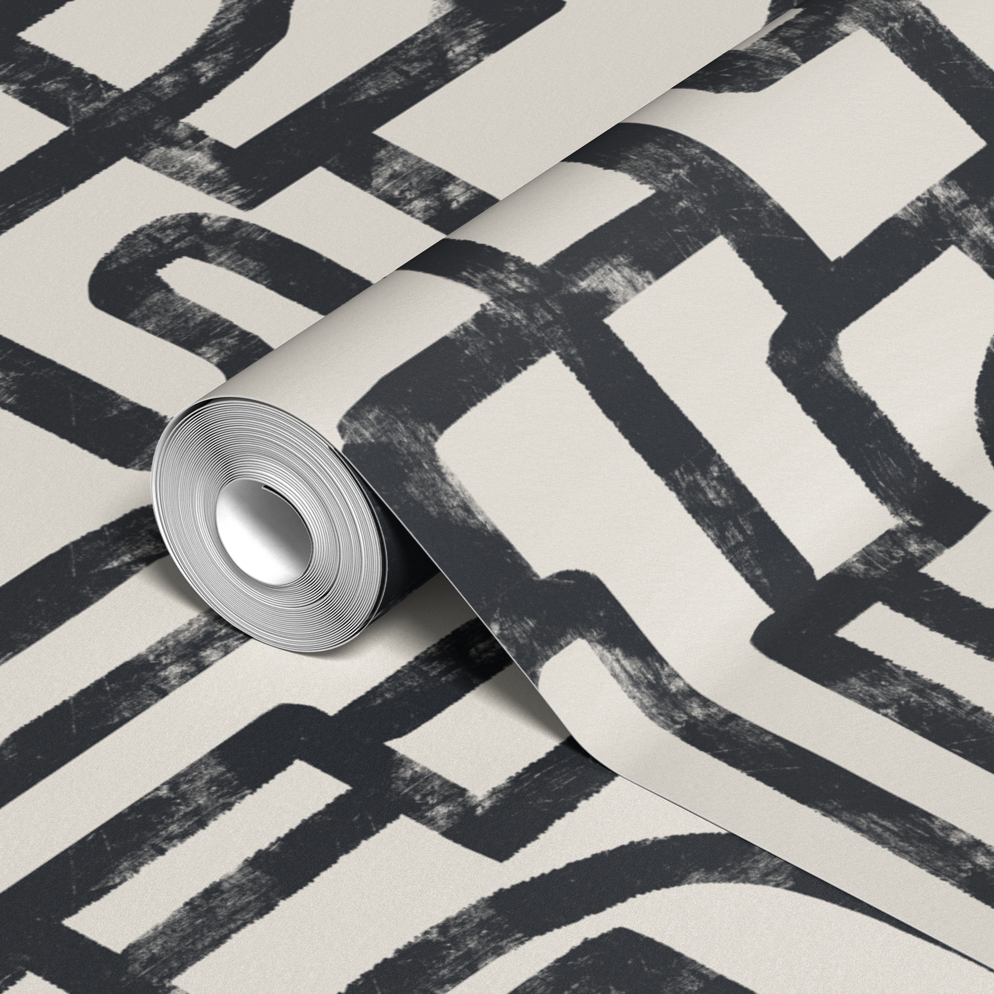 wallpaper roll closeup mockup