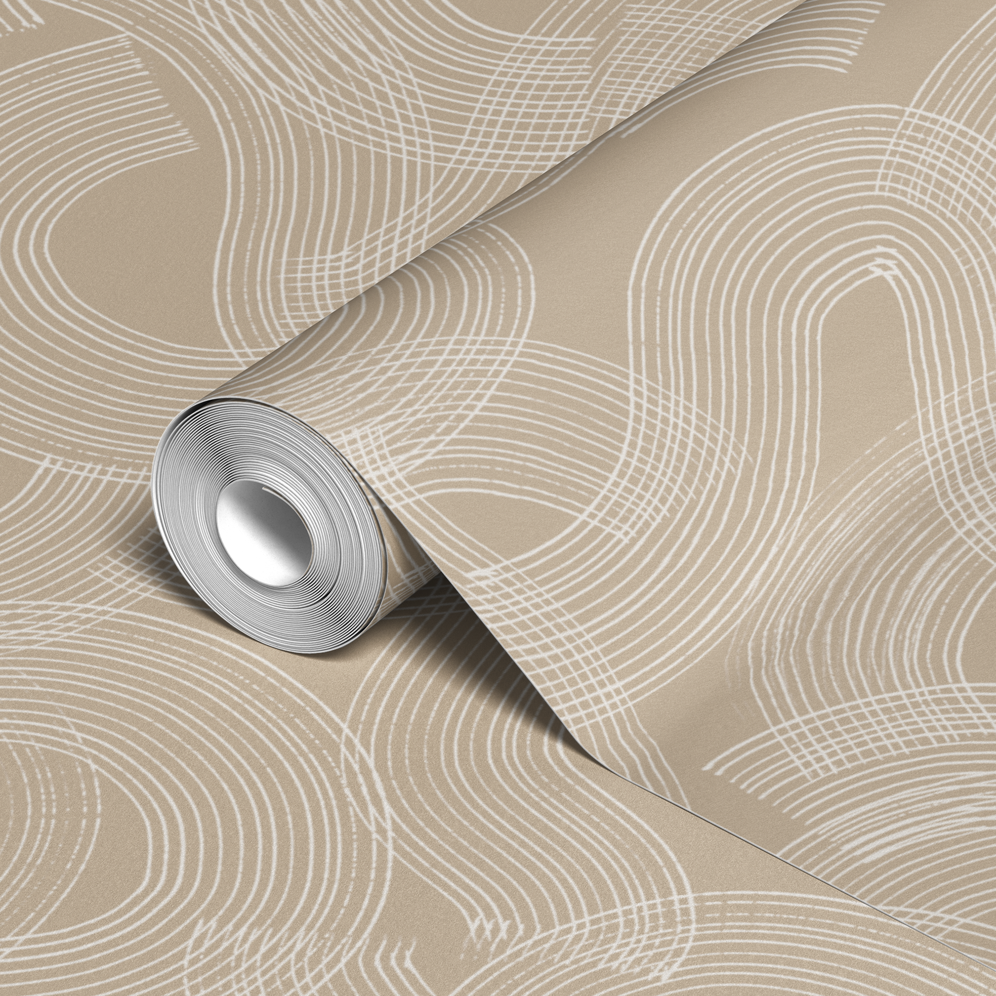 wallpaper roll closeup mockup