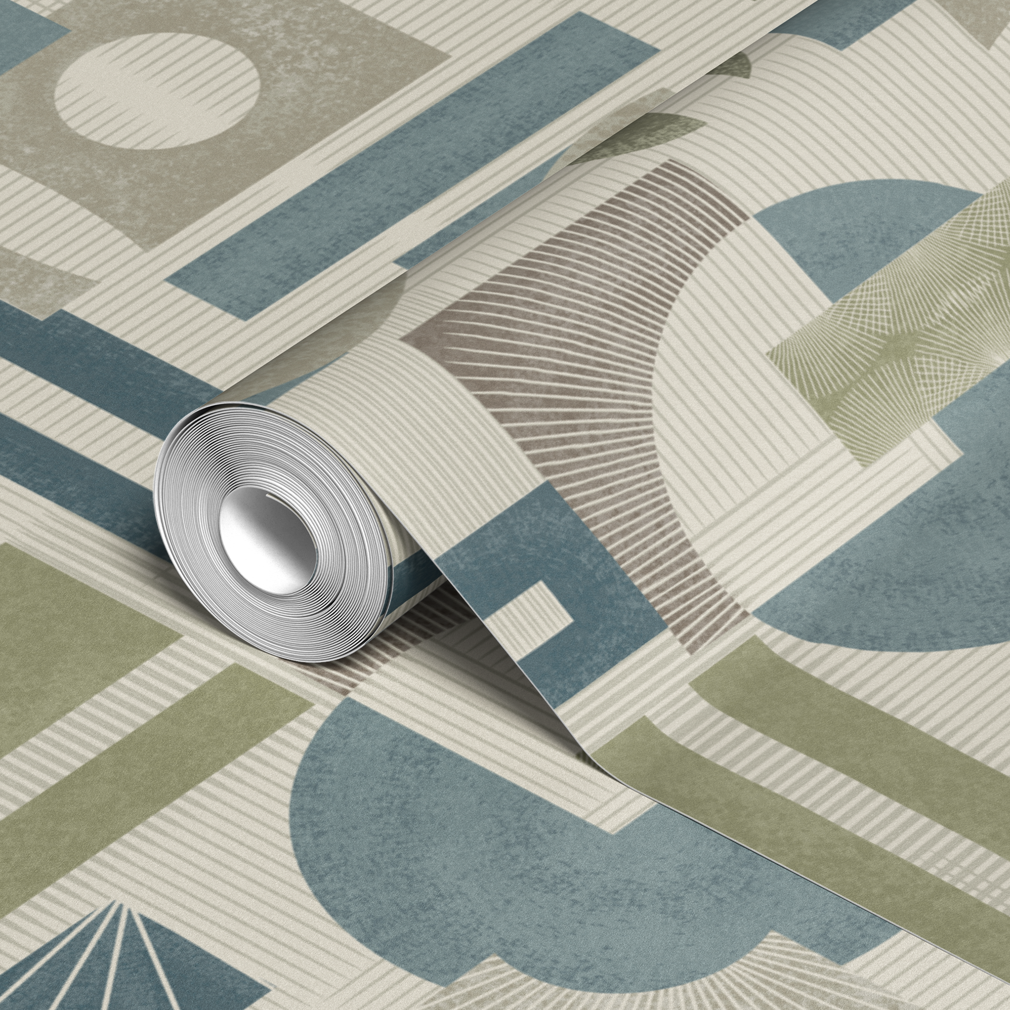 wallpaper roll closeup mockup