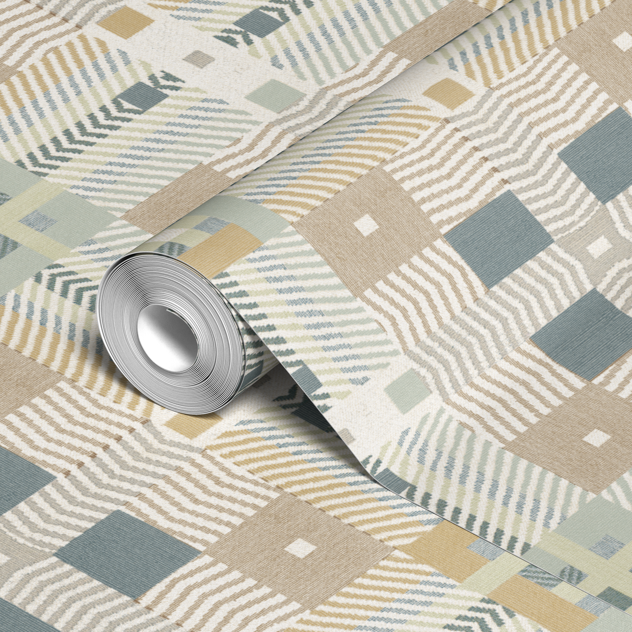 wallpaper roll closeup mockup
