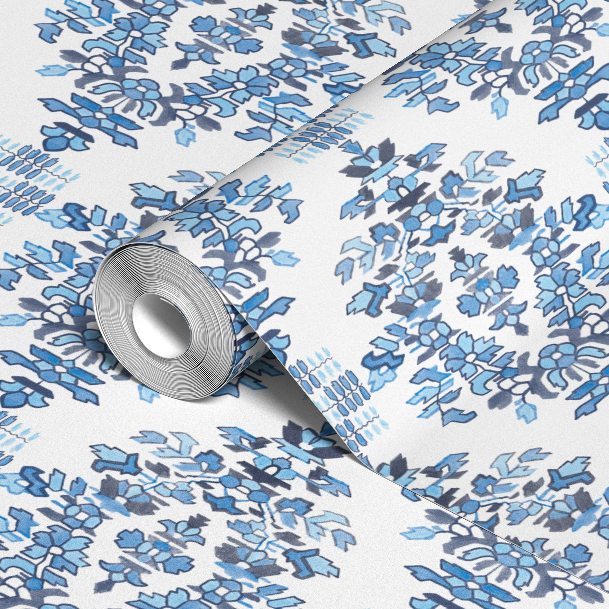 wallpaper roll closeup mockup