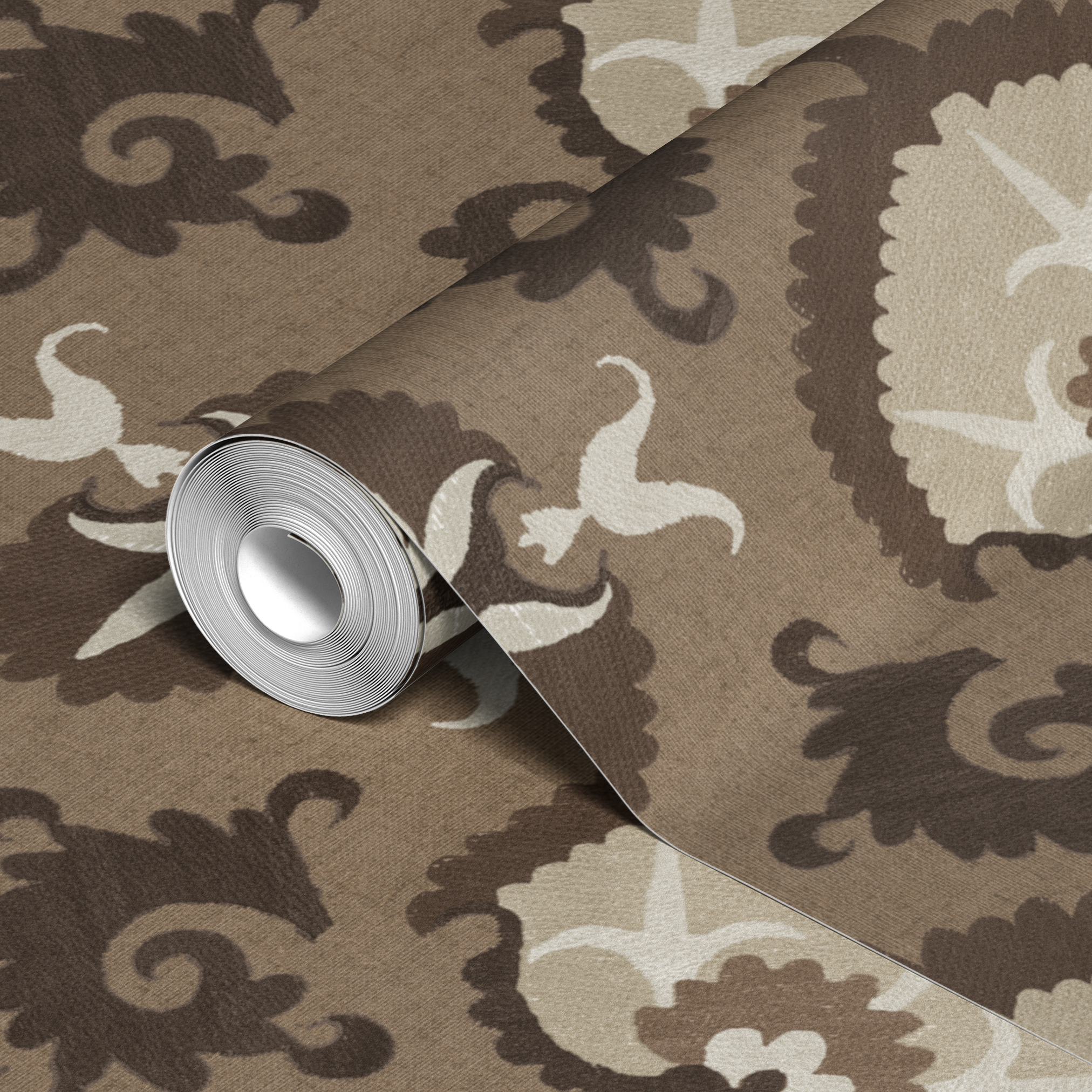 wallpaper roll closeup mockup