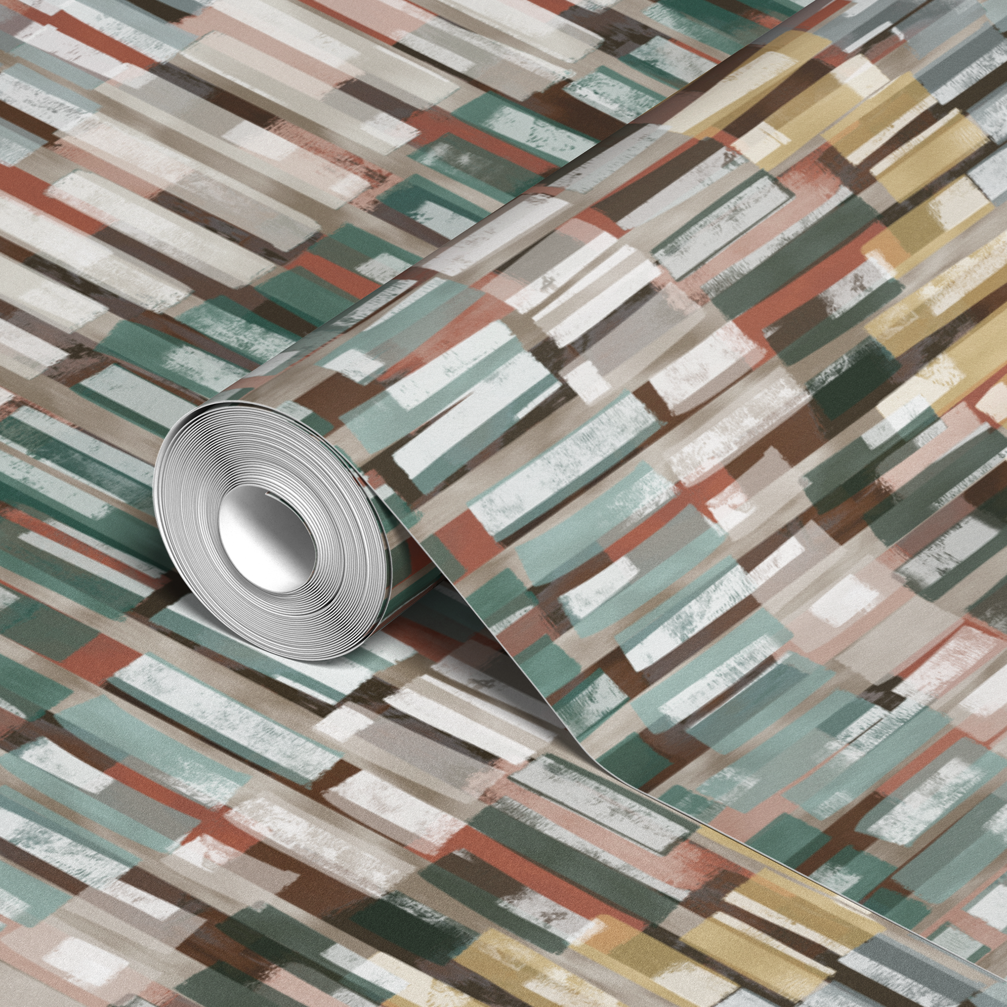 wallpaper roll closeup mockup