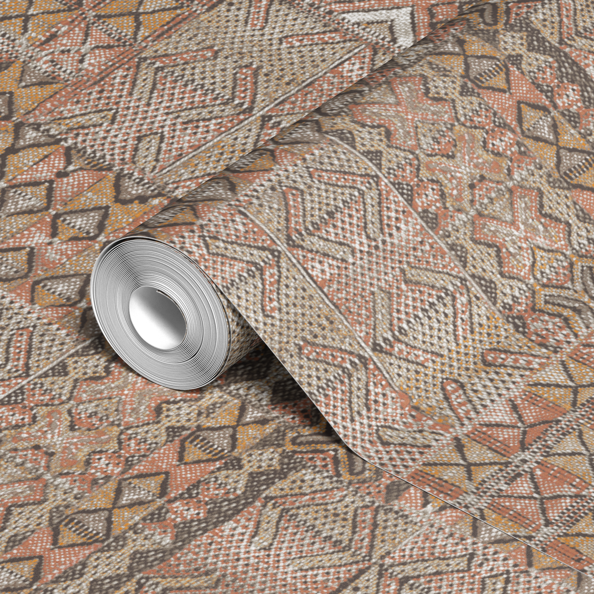 wallpaper roll closeup mockup