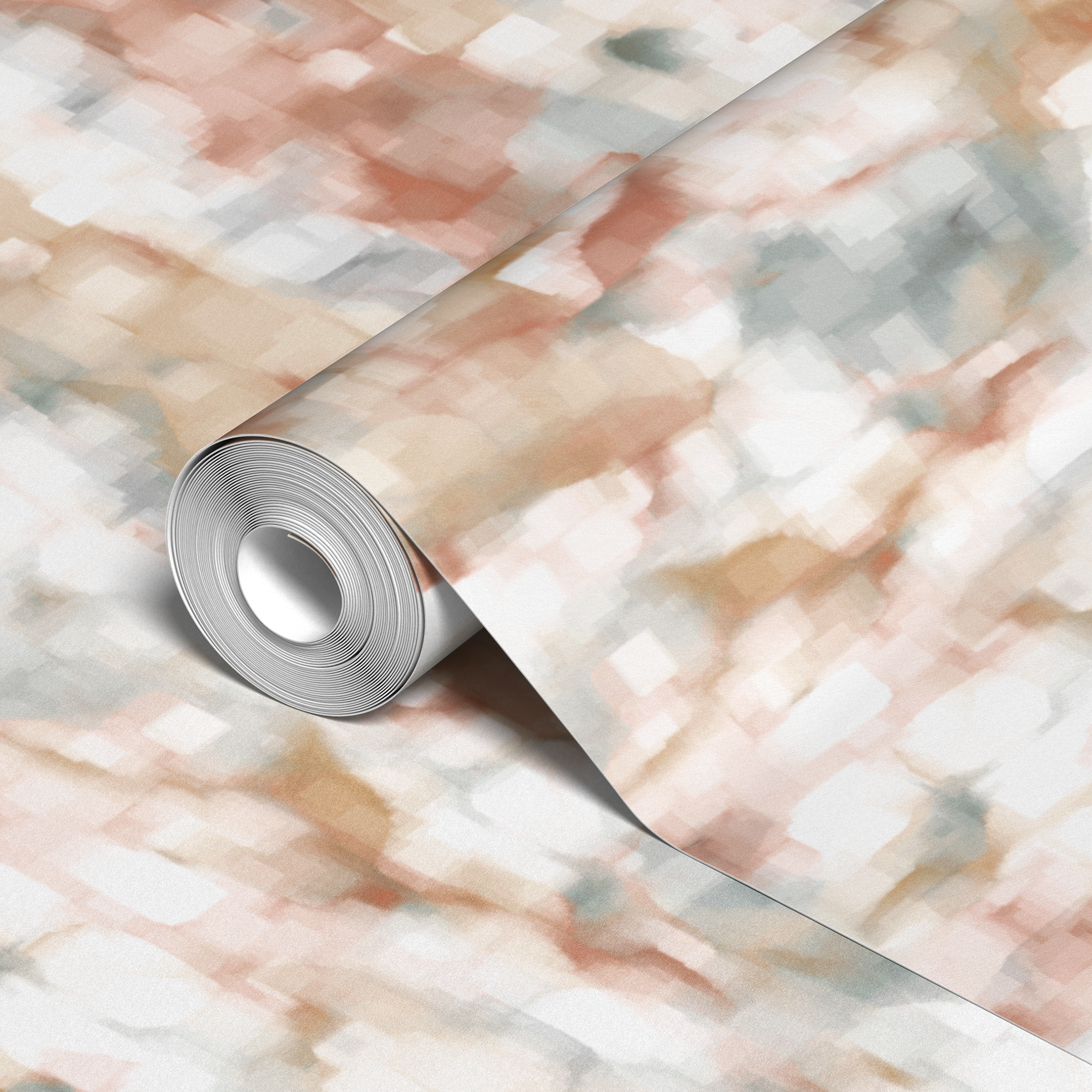 wallpaper roll closeup mockup