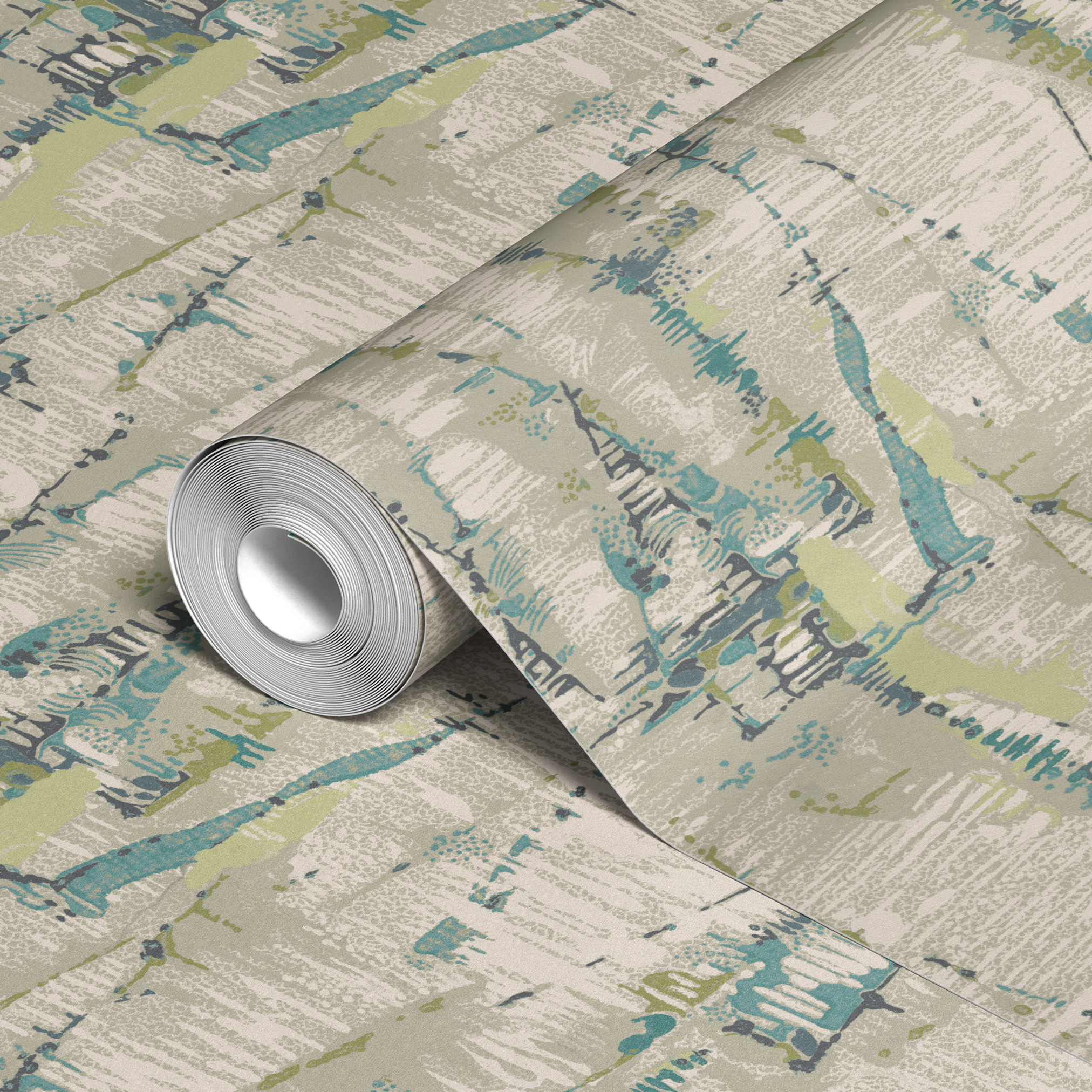 wallpaper roll closeup mockup