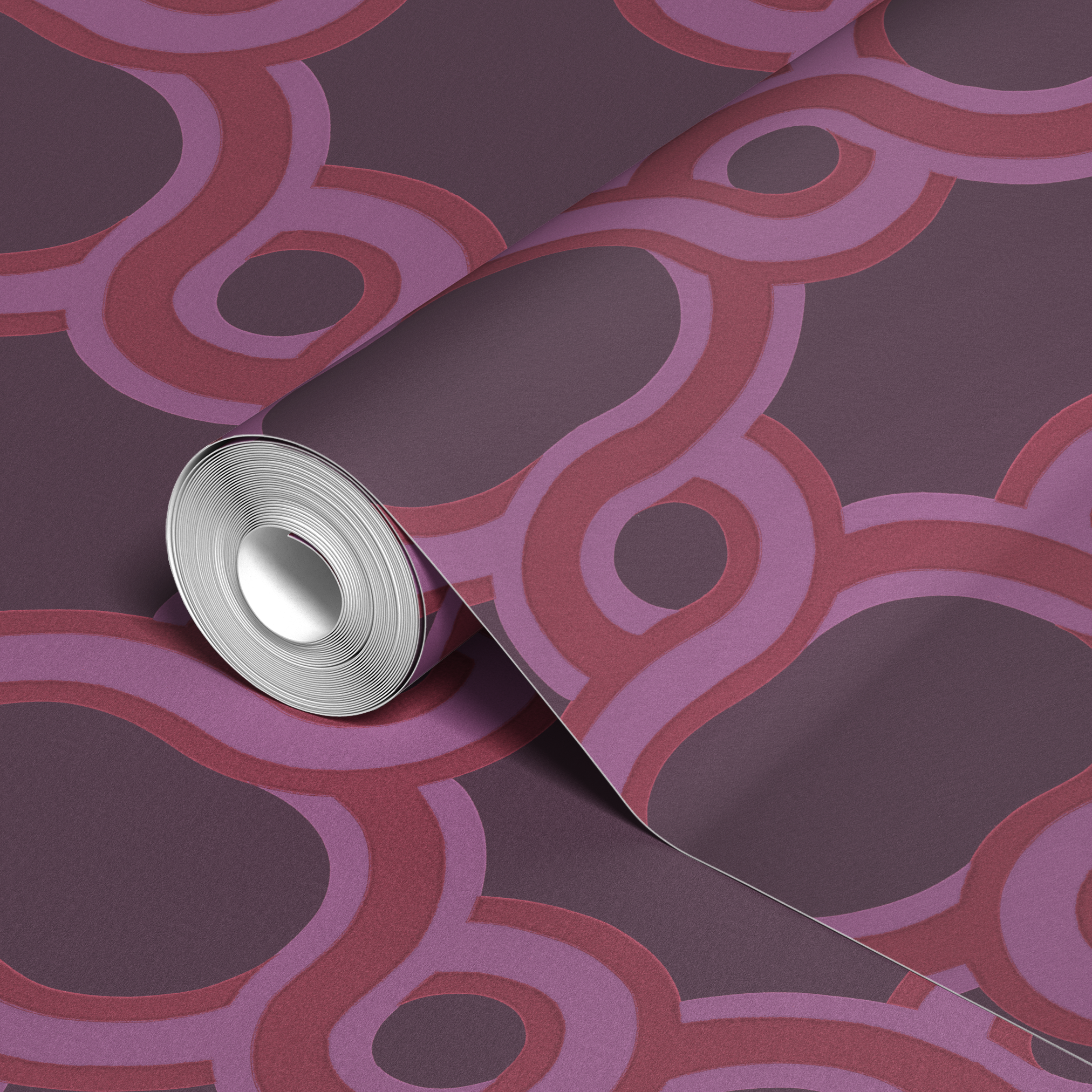 wallpaper roll closeup mockup