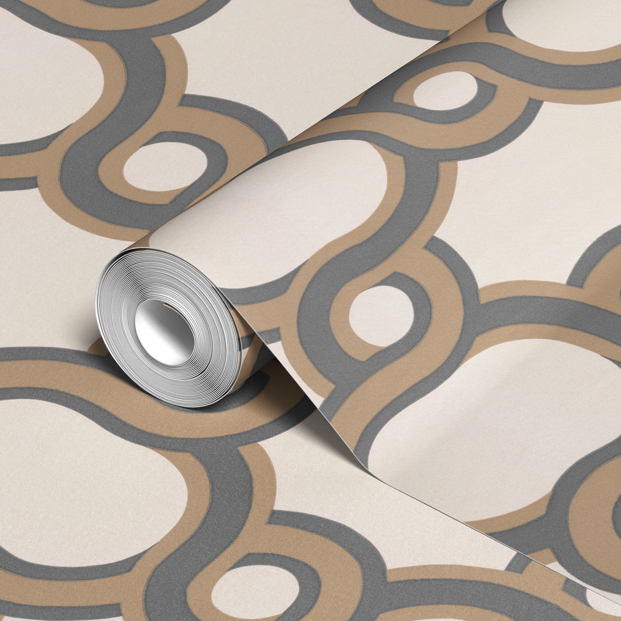 wallpaper roll closeup mockup