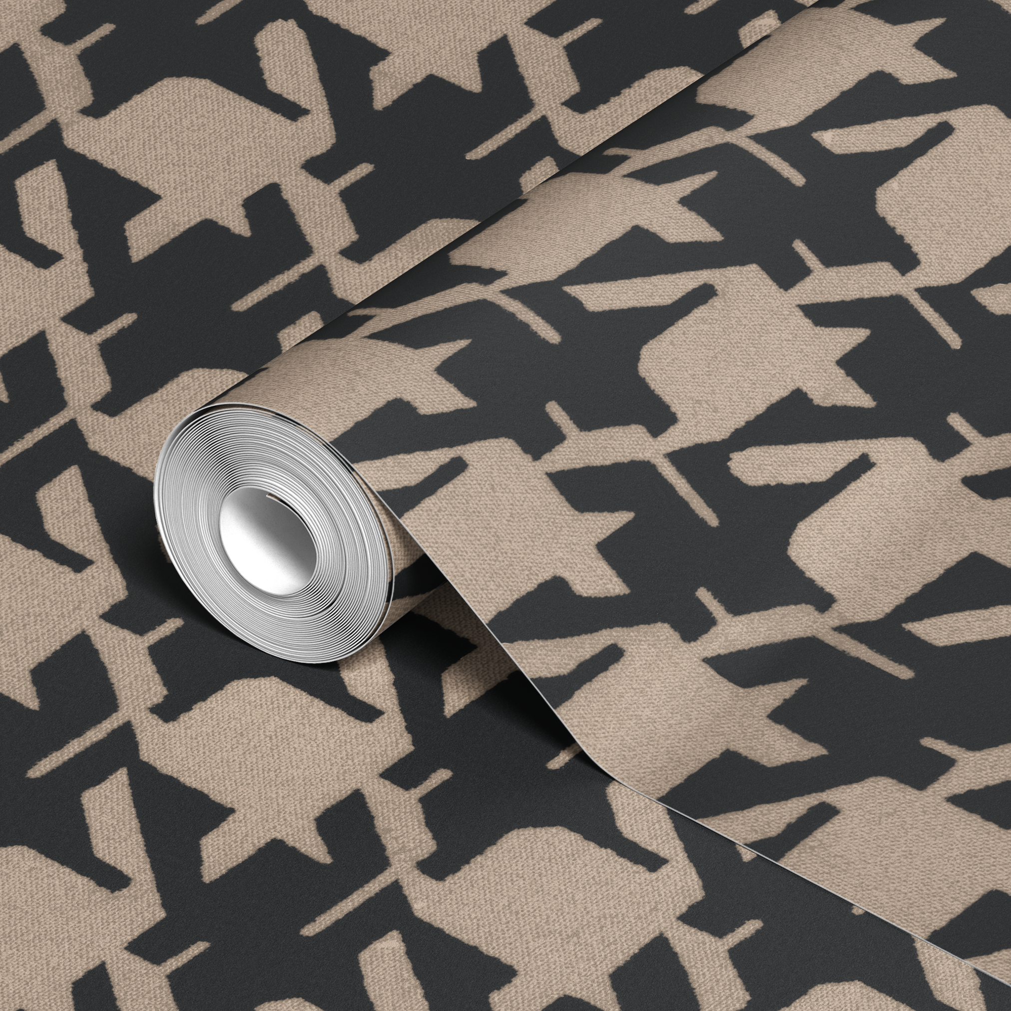 wallpaper roll closeup mockup