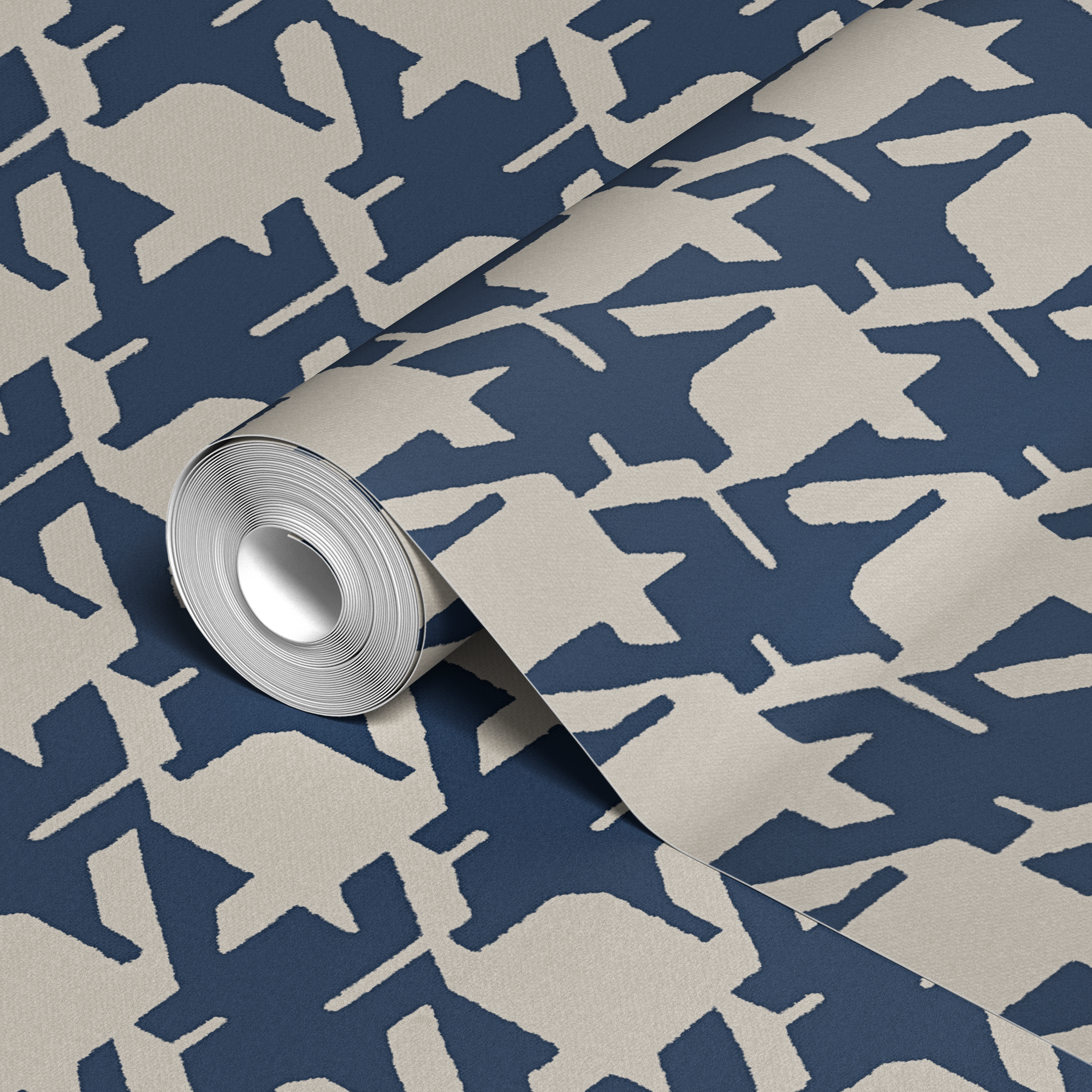 wallpaper roll closeup mockup