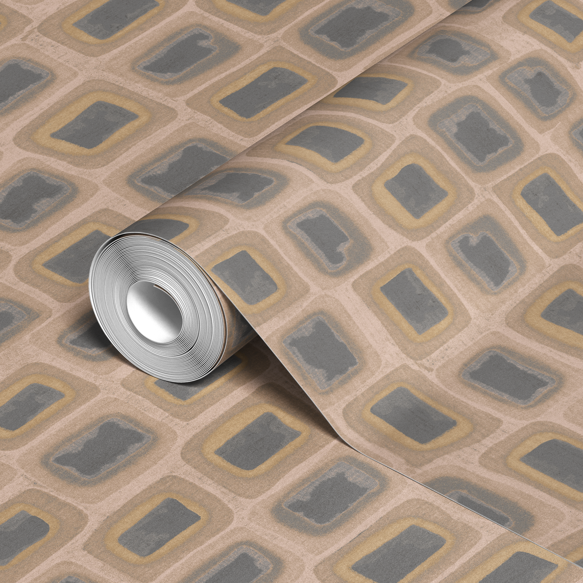 wallpaper roll closeup mockup