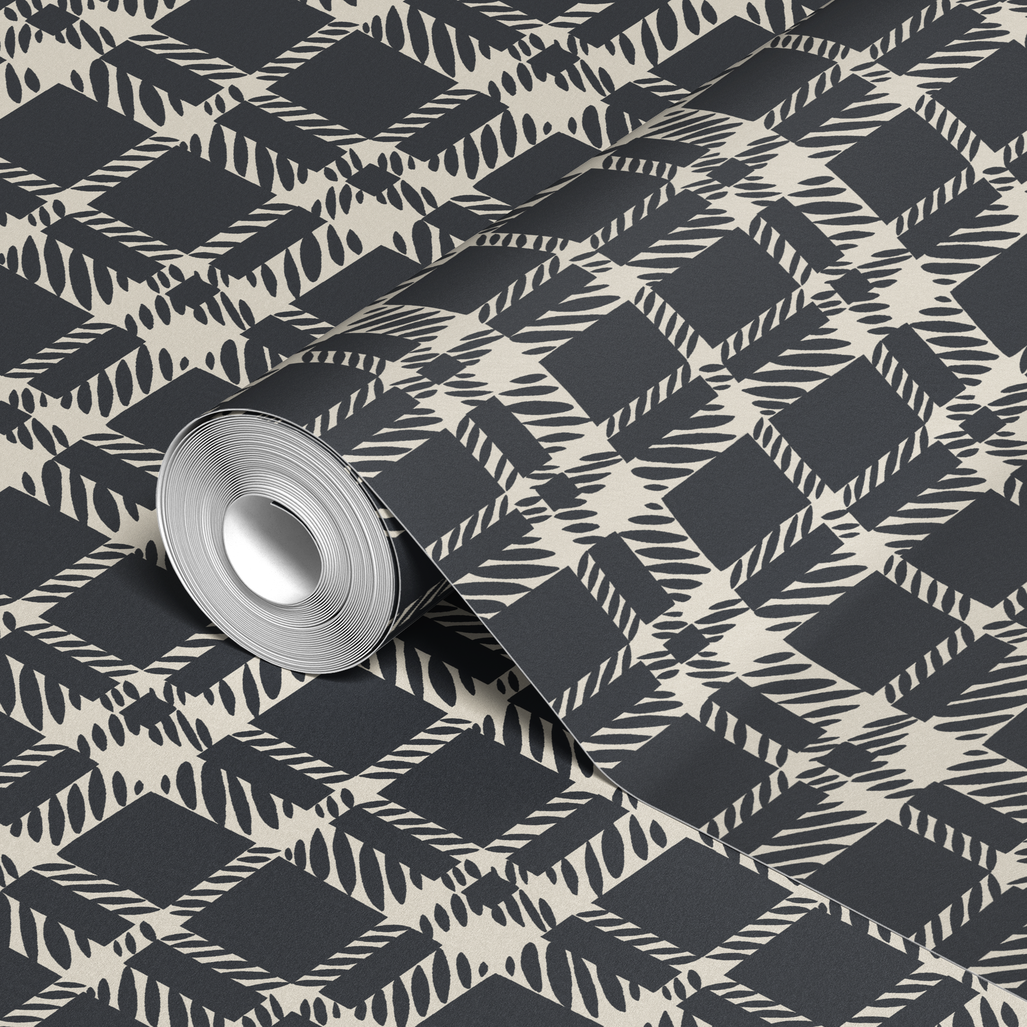 wallpaper roll closeup mockup