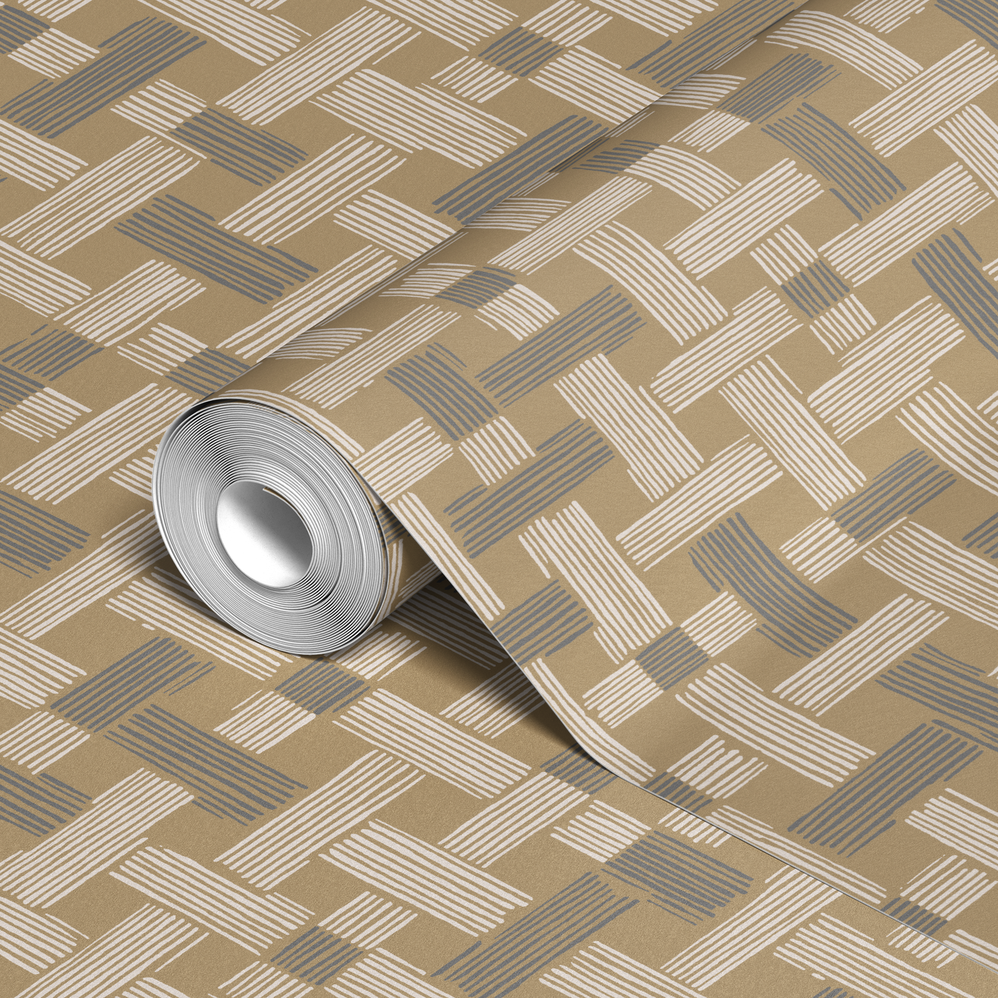 wallpaper roll closeup mockup