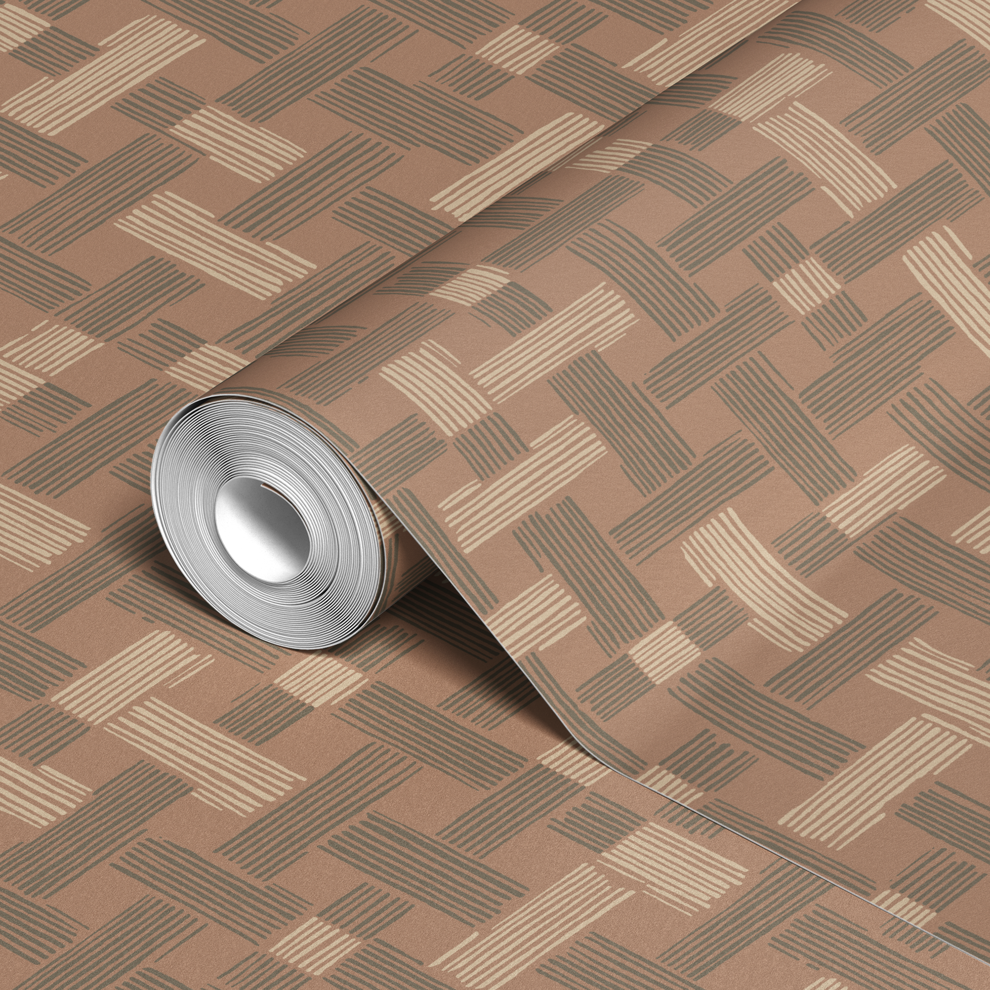 wallpaper roll closeup mockup