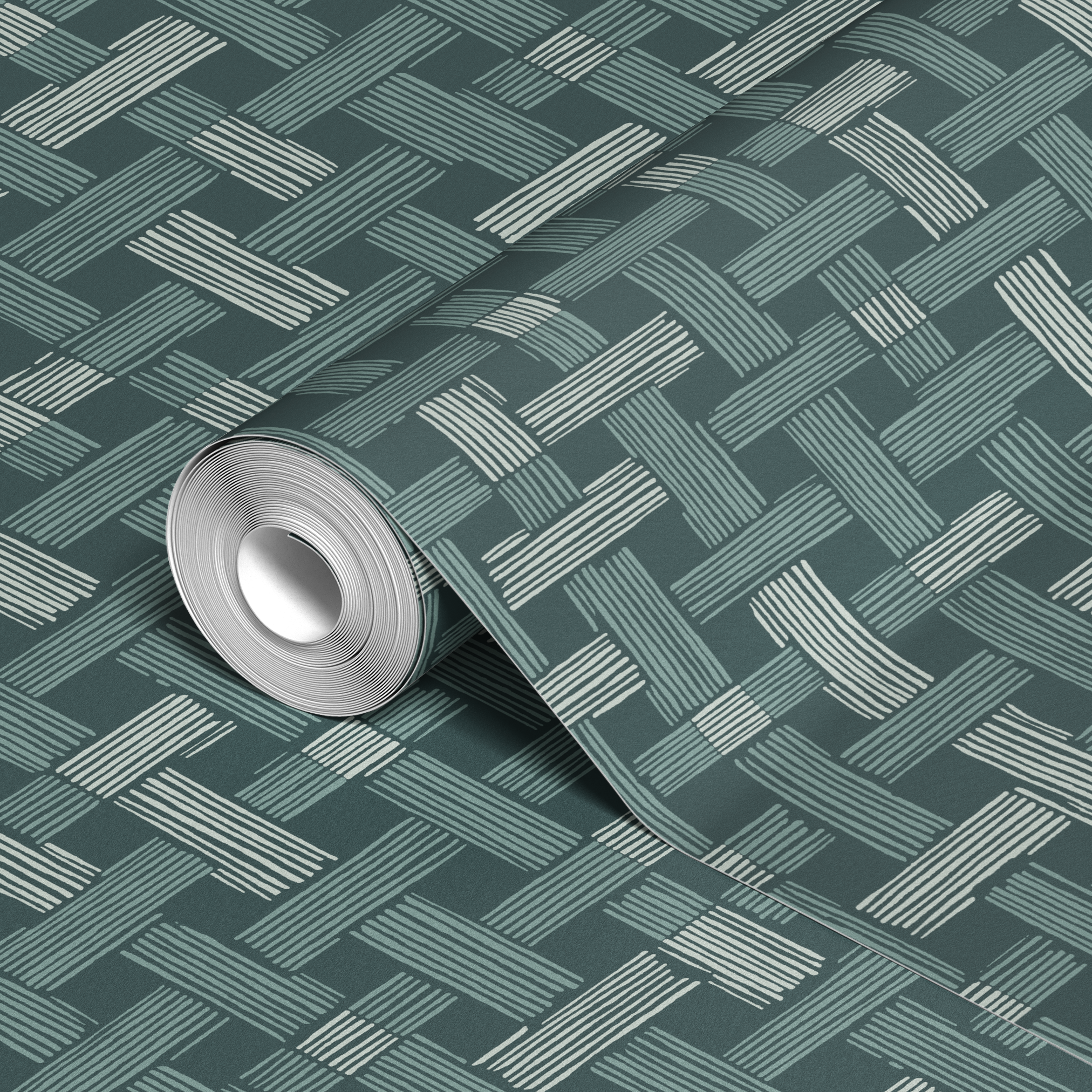 wallpaper roll closeup mockup