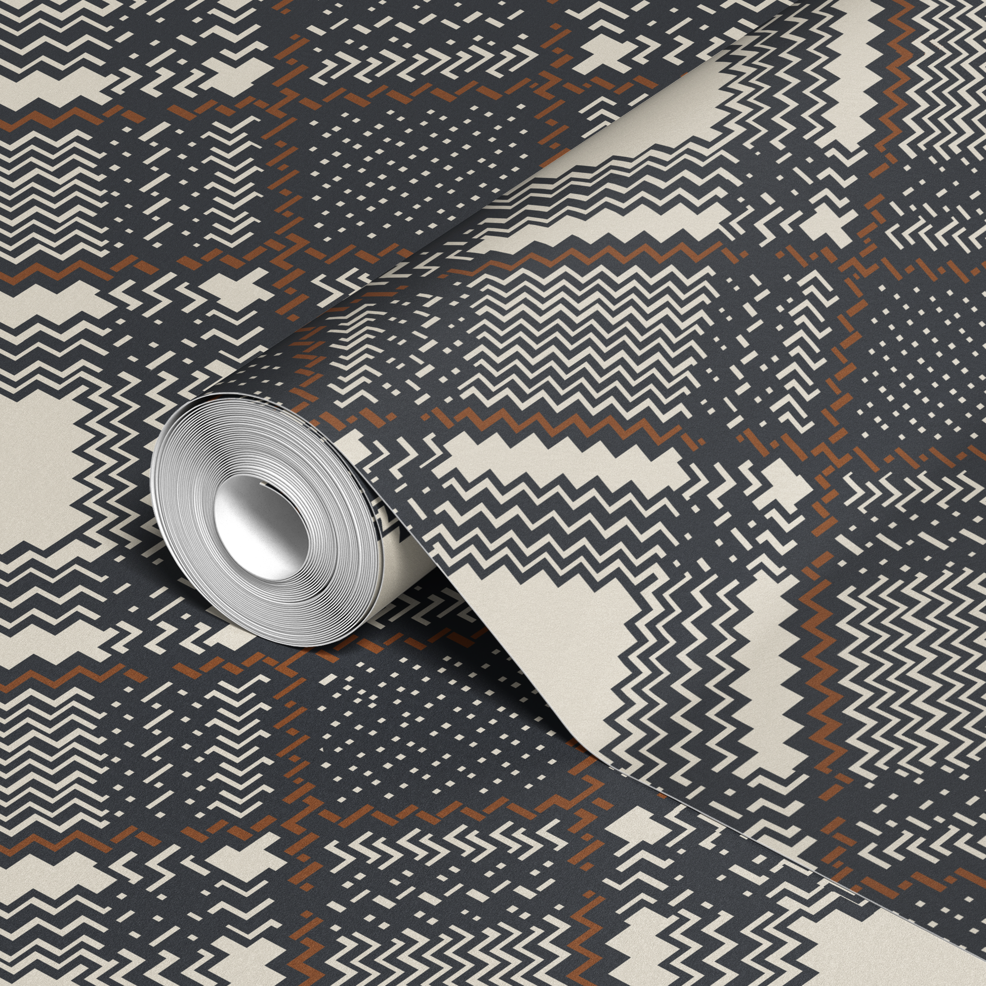 wallpaper roll closeup mockup