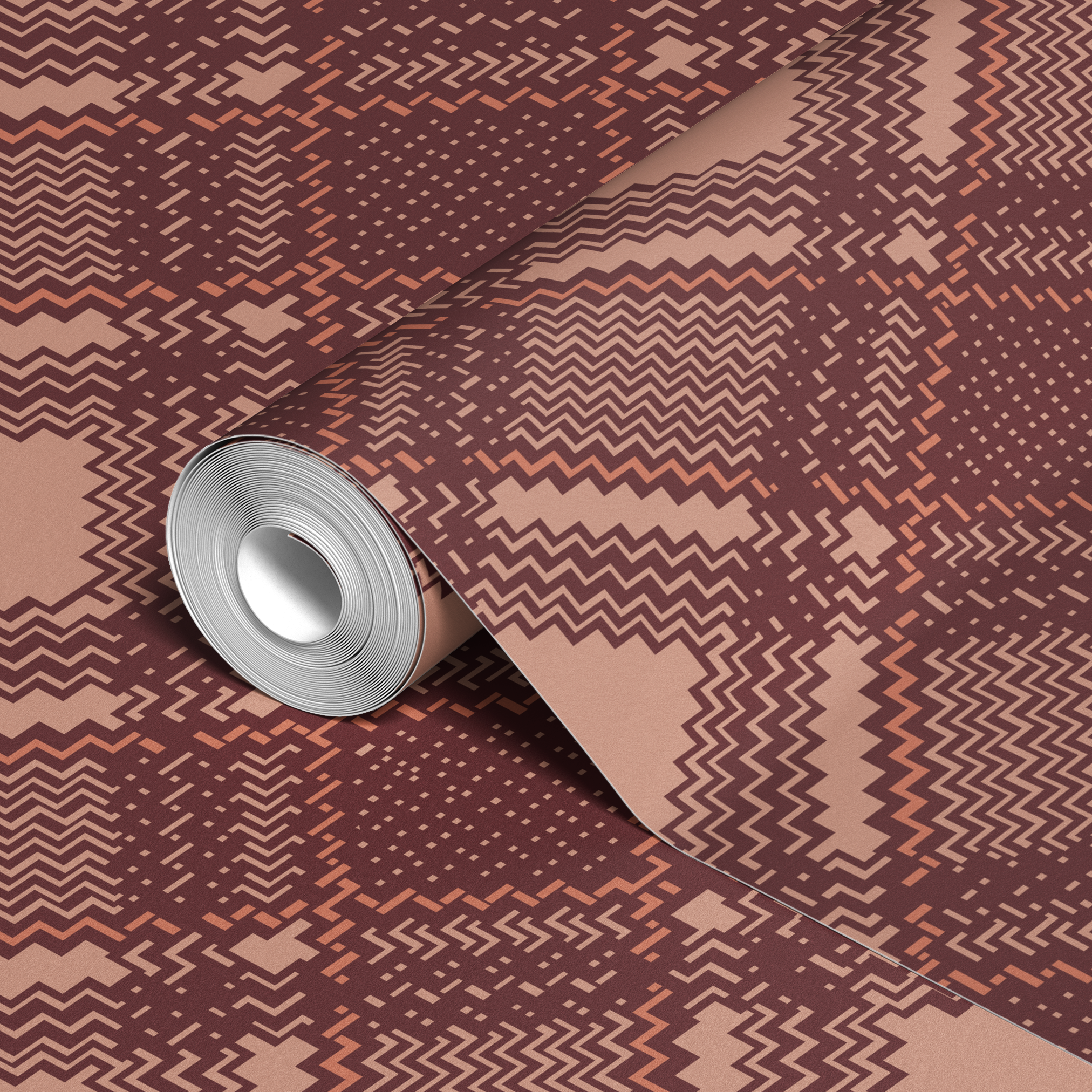 wallpaper roll closeup mockup