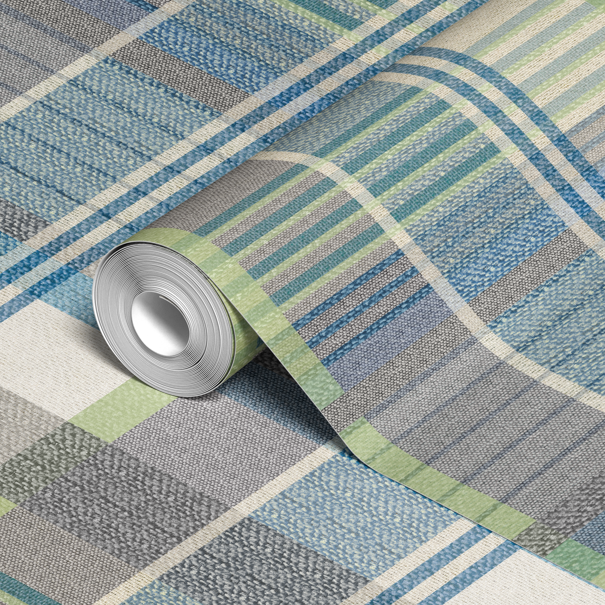 wallpaper roll closeup mockup