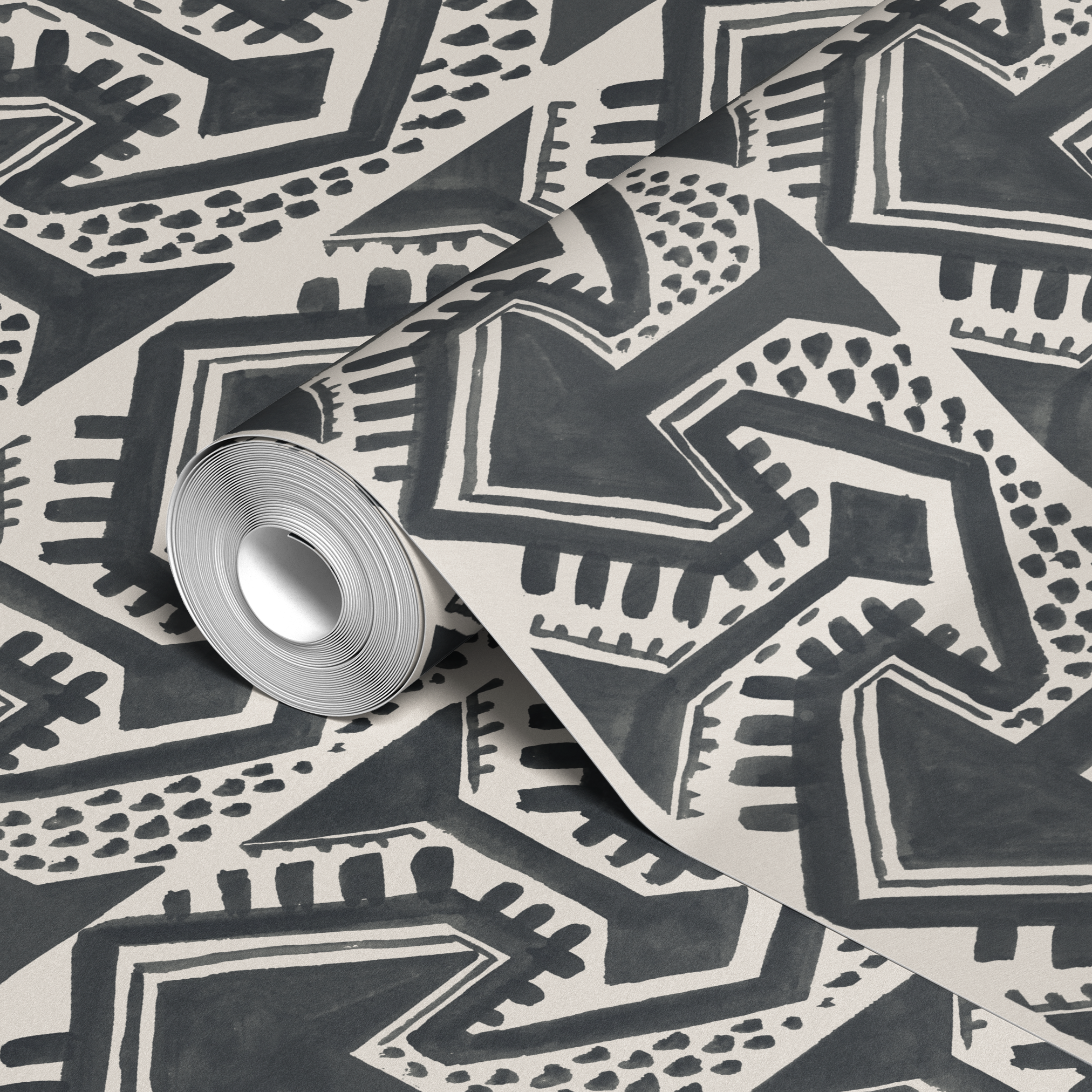 wallpaper roll closeup mockup