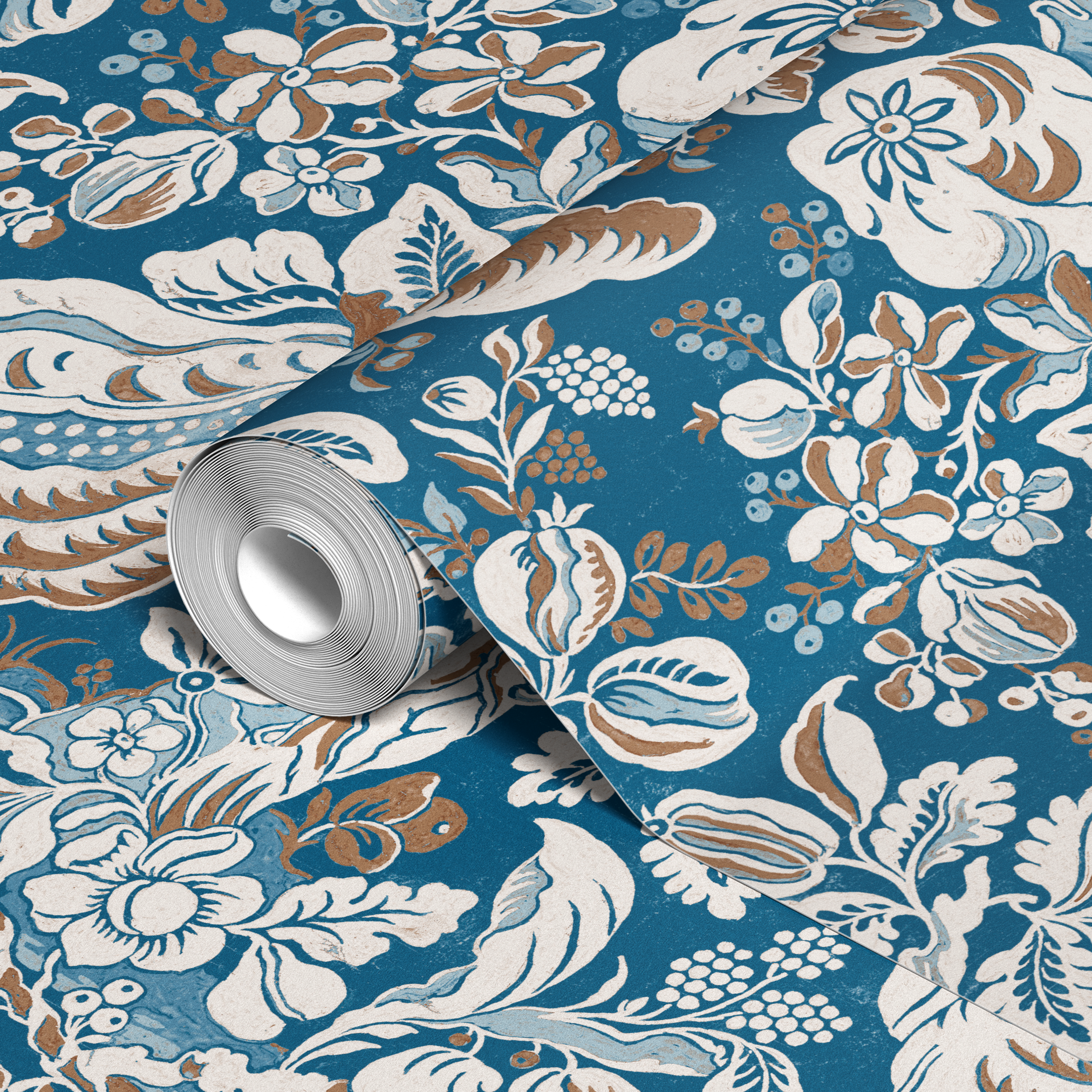 wallpaper roll closeup mockup