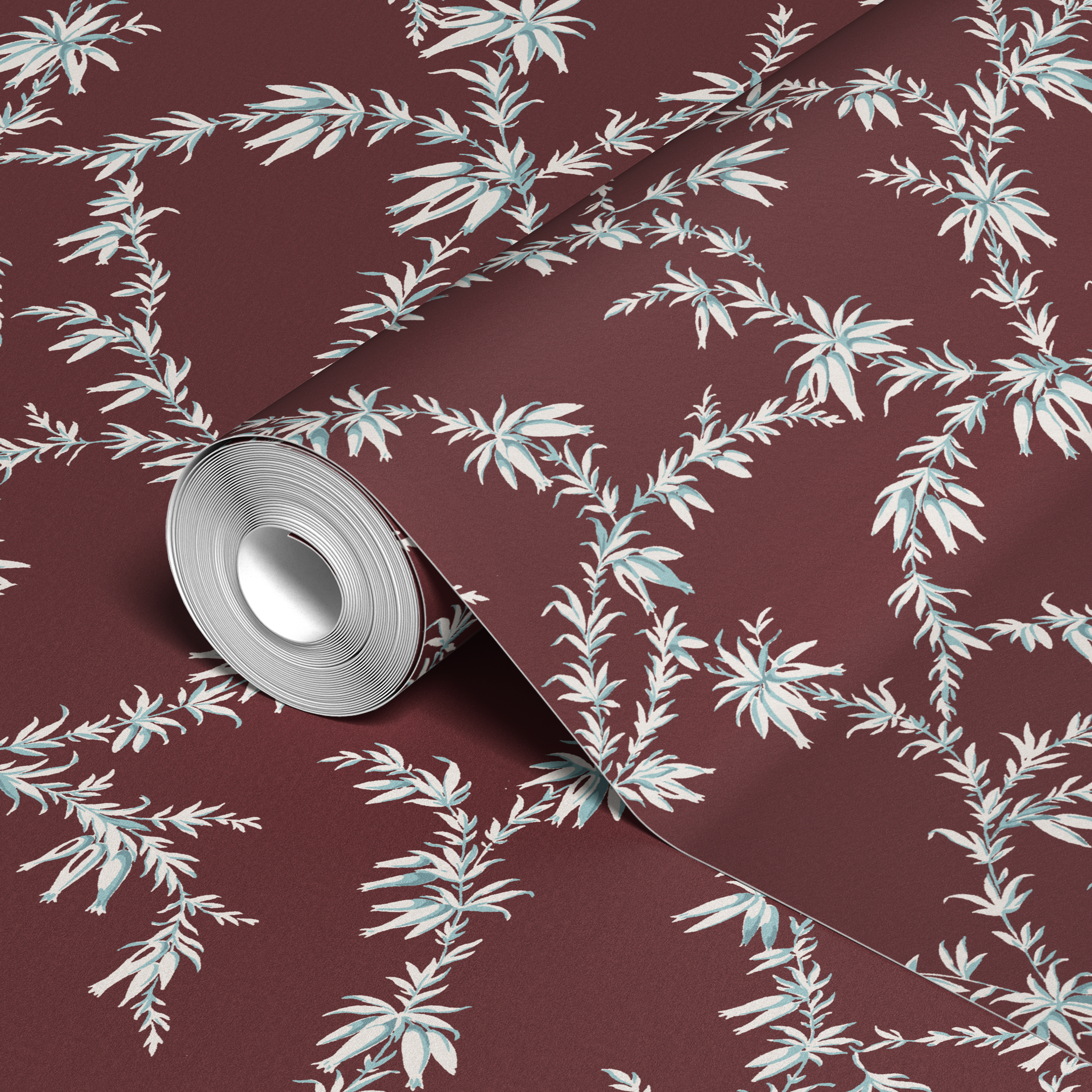 wallpaper roll closeup mockup