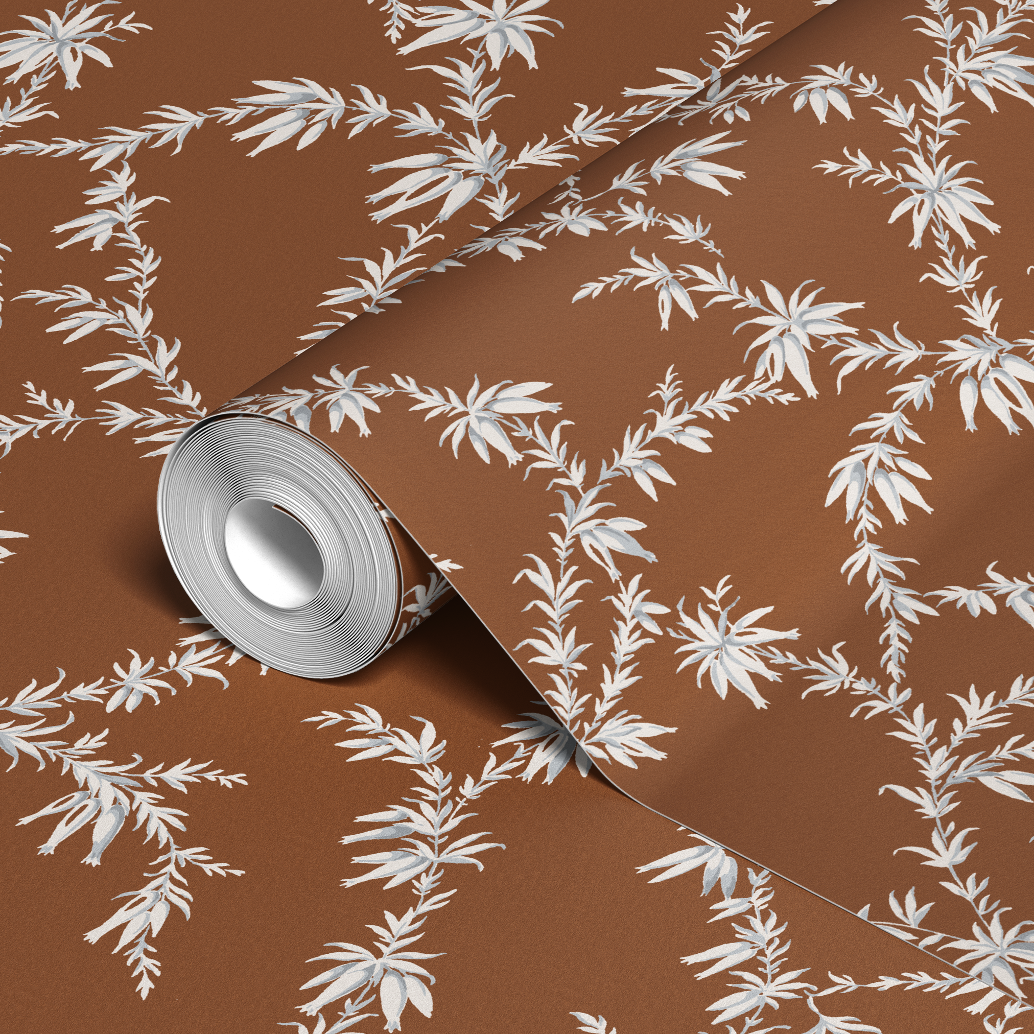 wallpaper roll closeup mockup