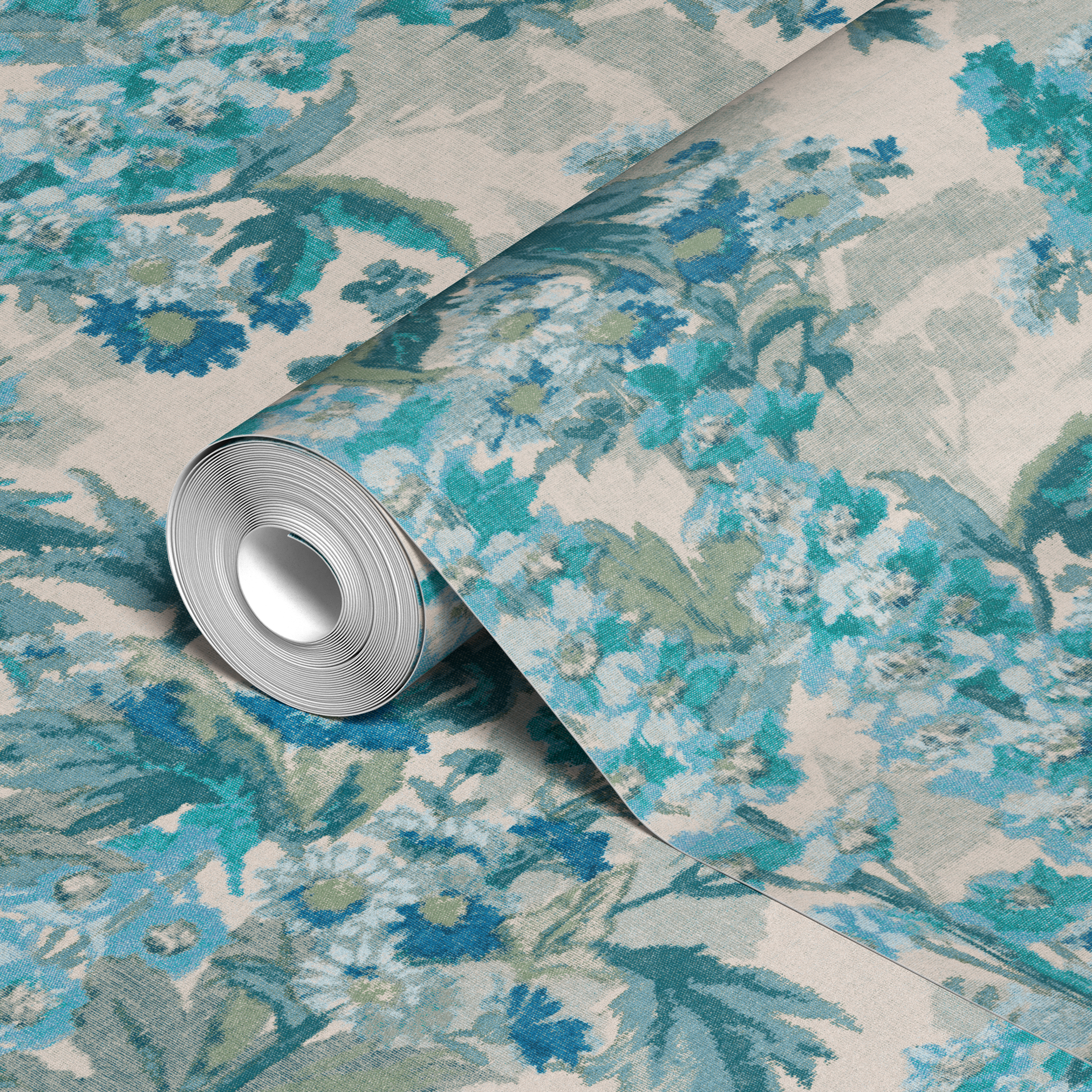 wallpaper roll closeup mockup