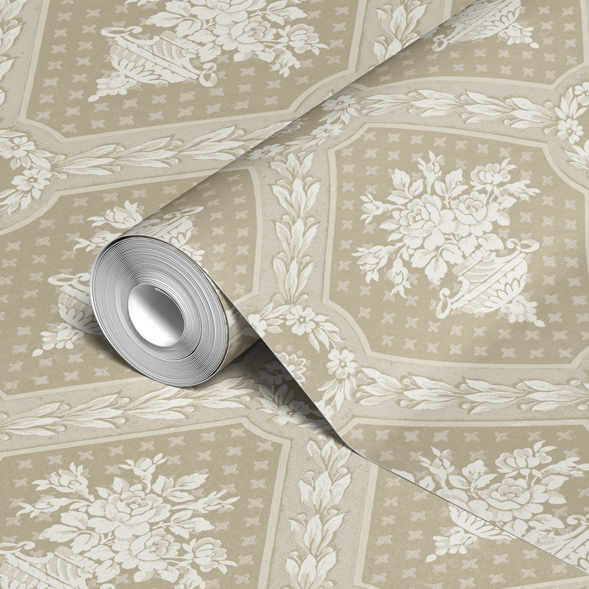 wallpaper roll closeup mockup