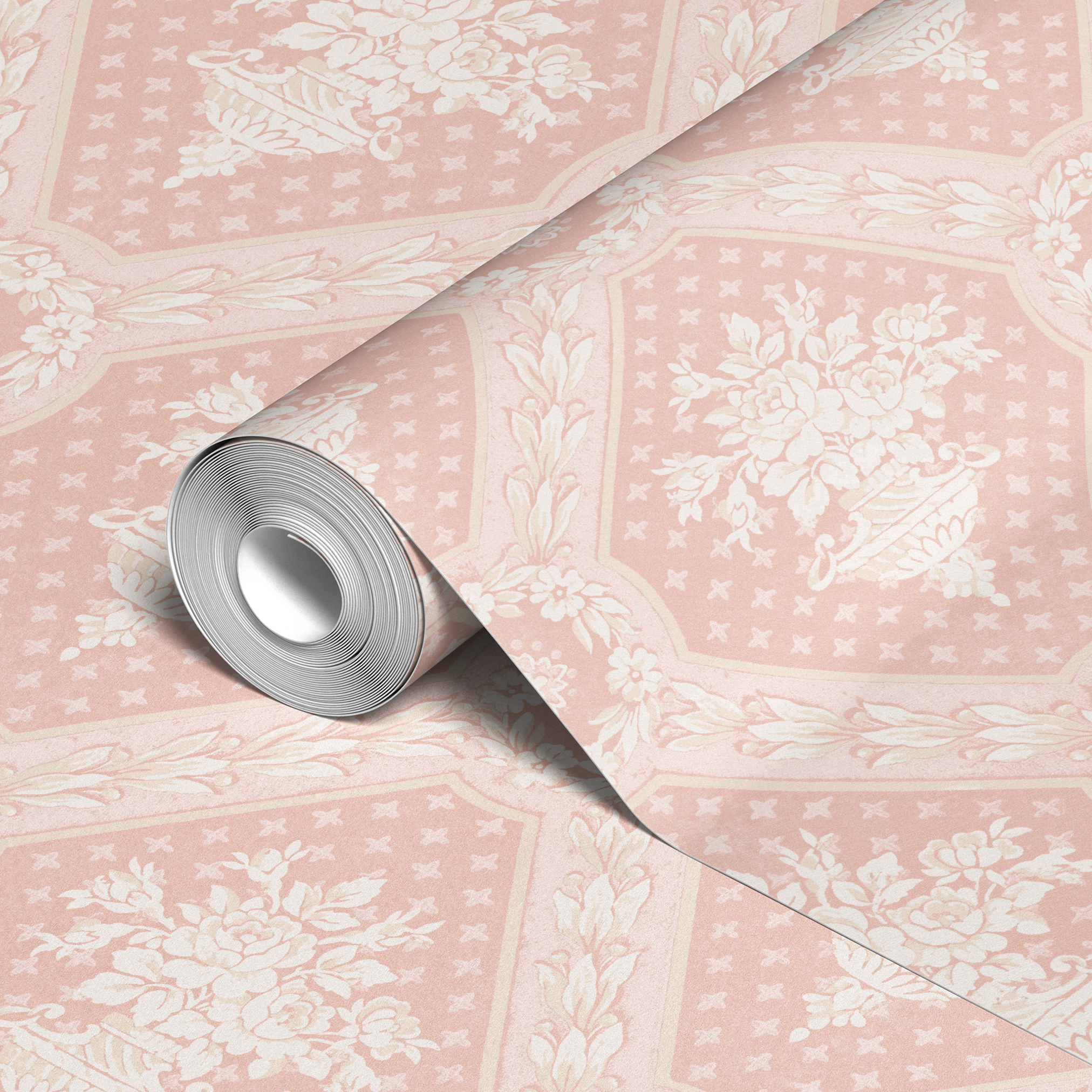 wallpaper roll closeup mockup
