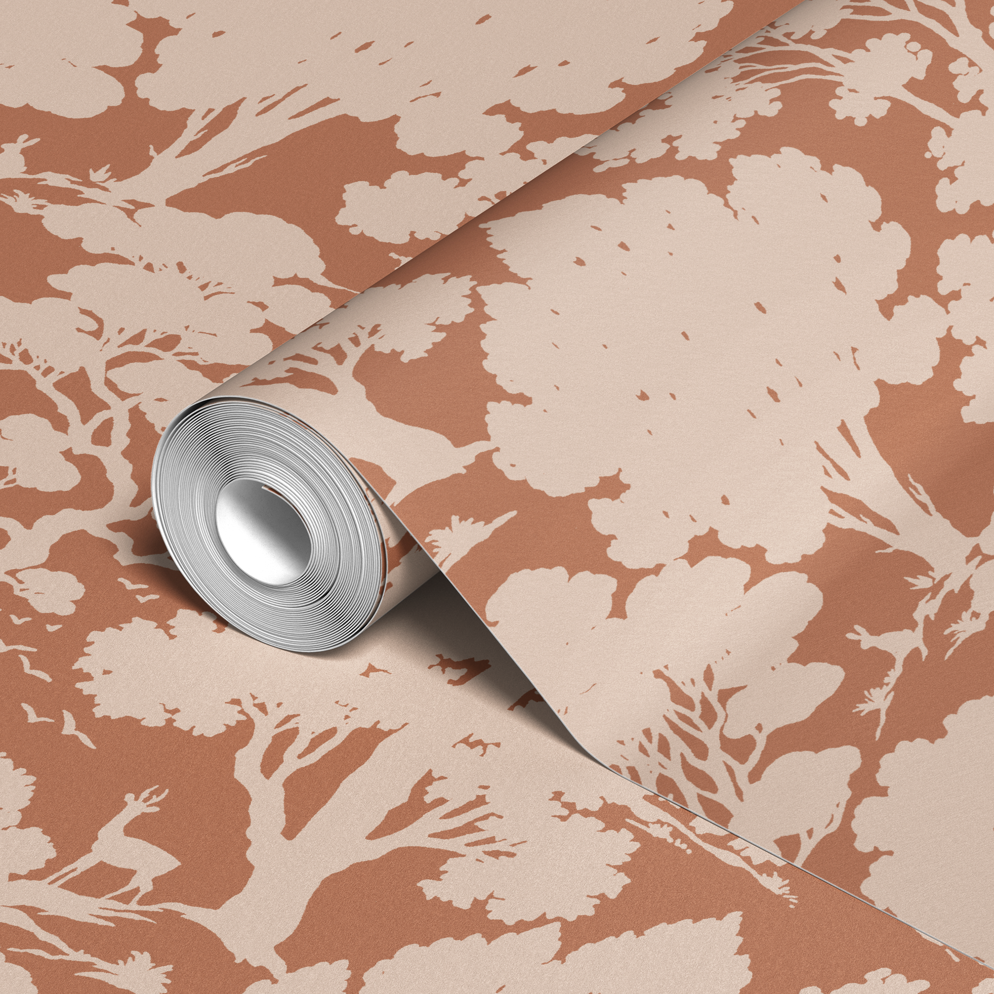 wallpaper roll closeup mockup