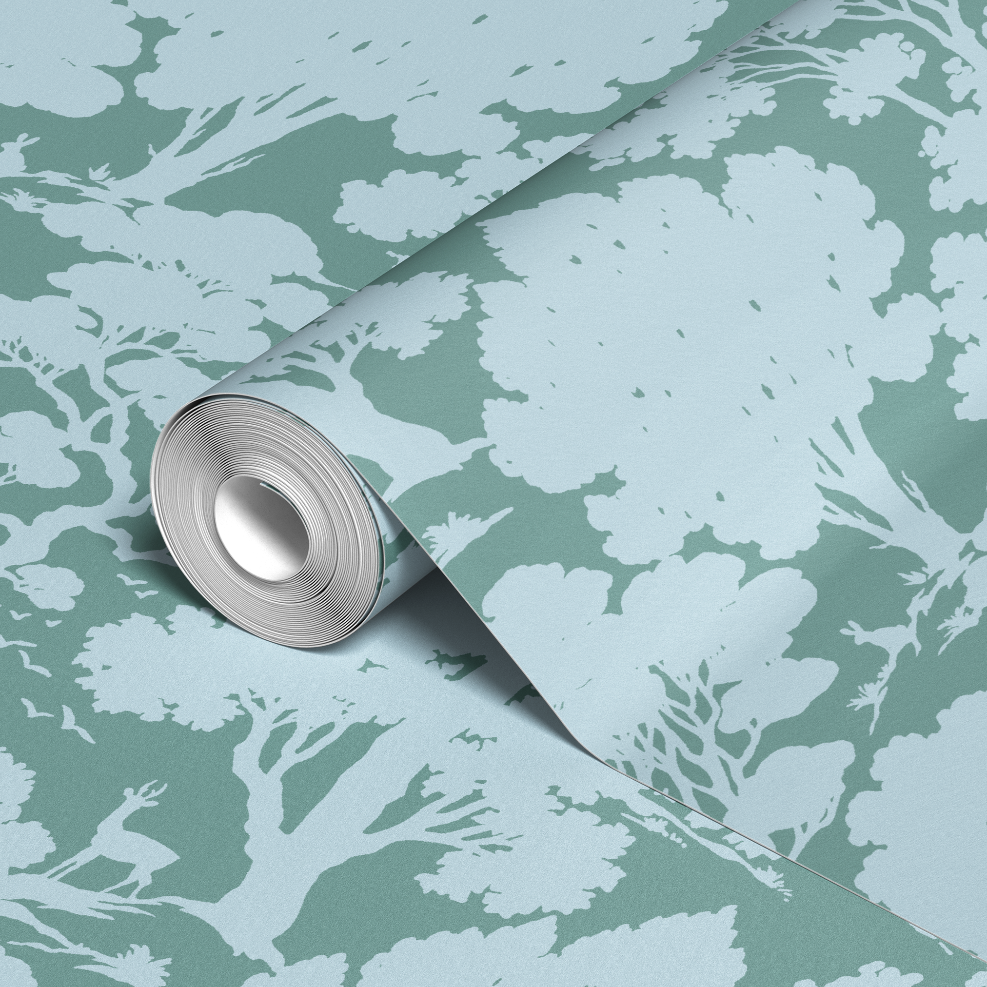 wallpaper roll closeup mockup