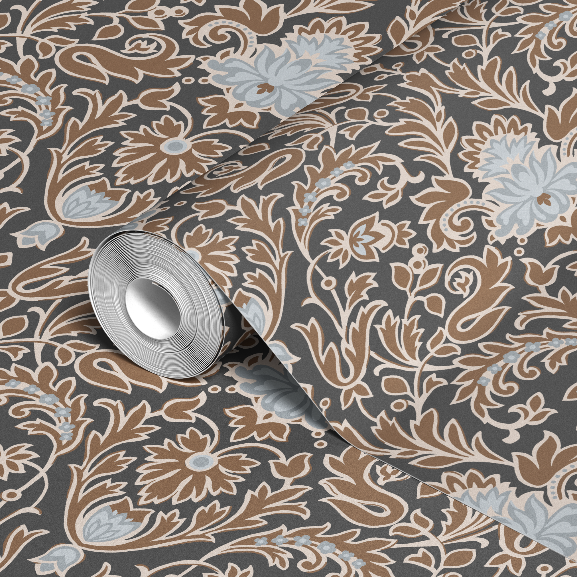 wallpaper roll closeup mockup