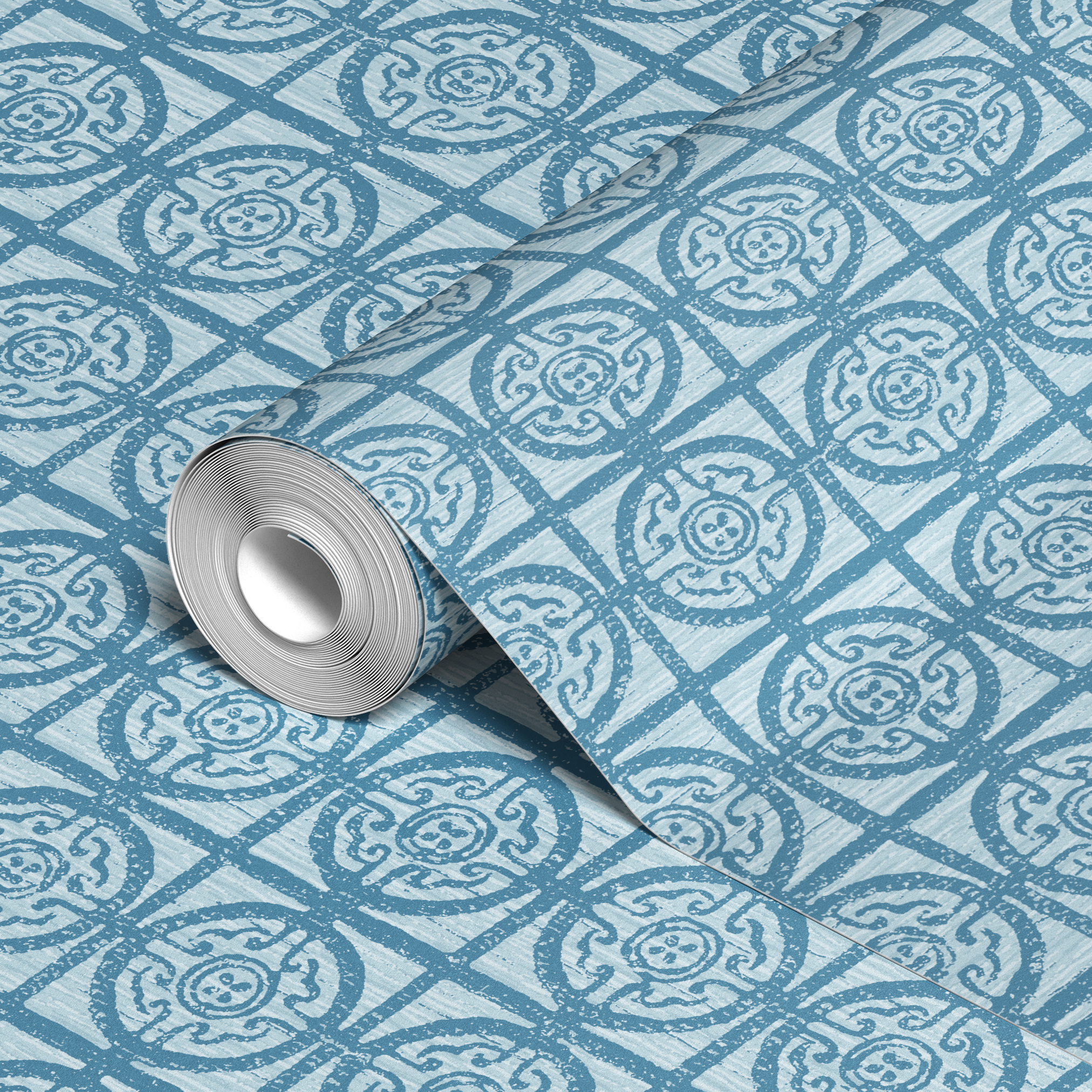 wallpaper roll closeup mockup