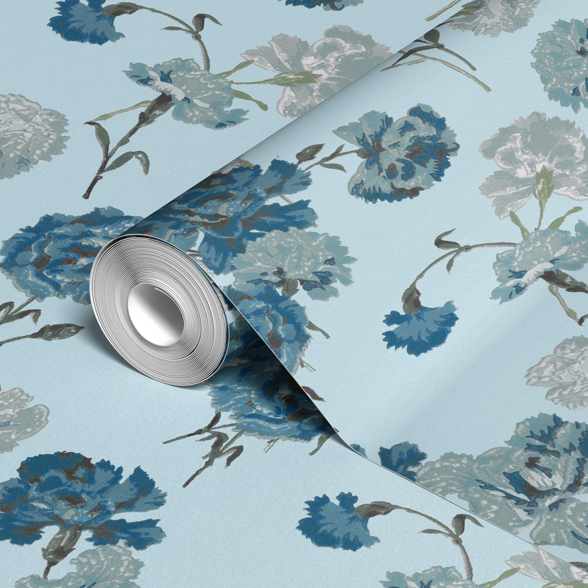 wallpaper roll closeup mockup