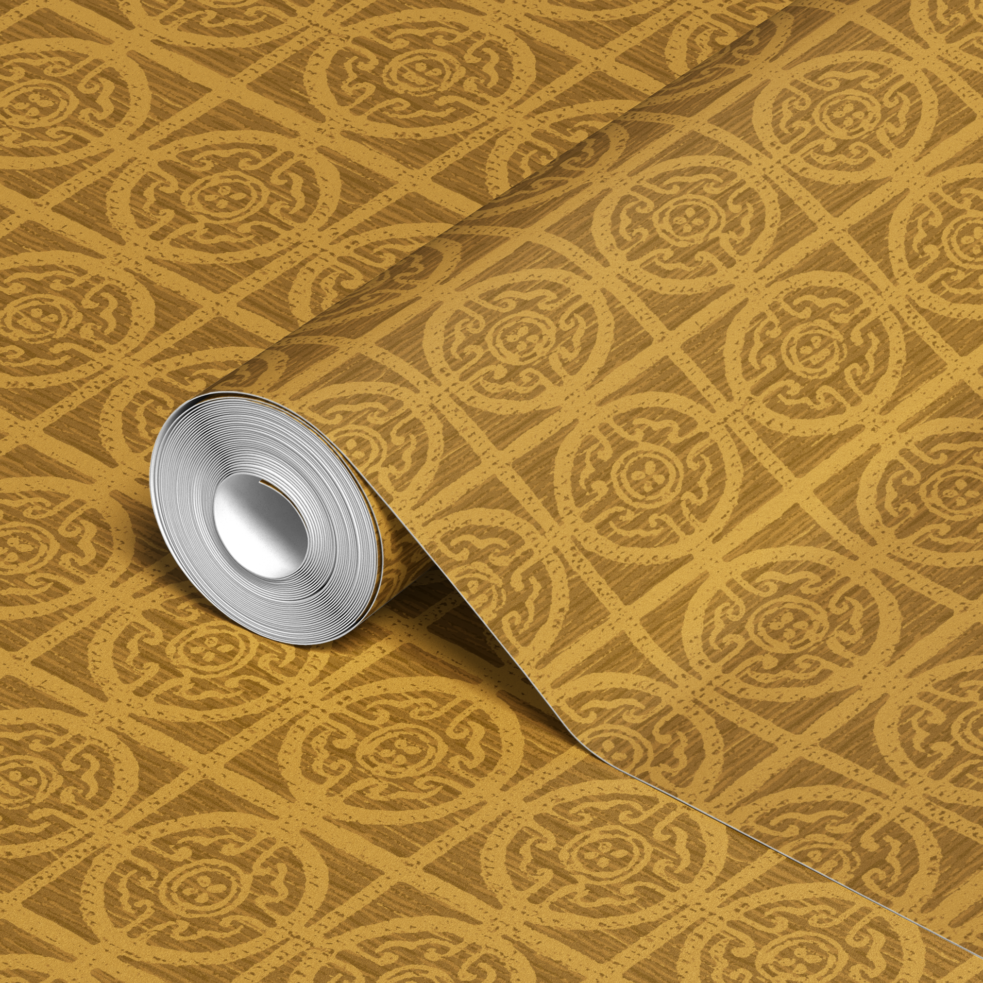 wallpaper roll closeup mockup