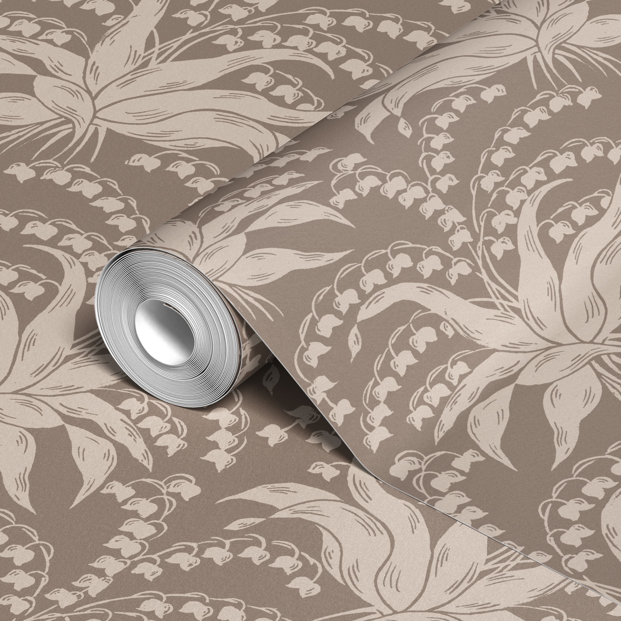 wallpaper roll closeup mockup