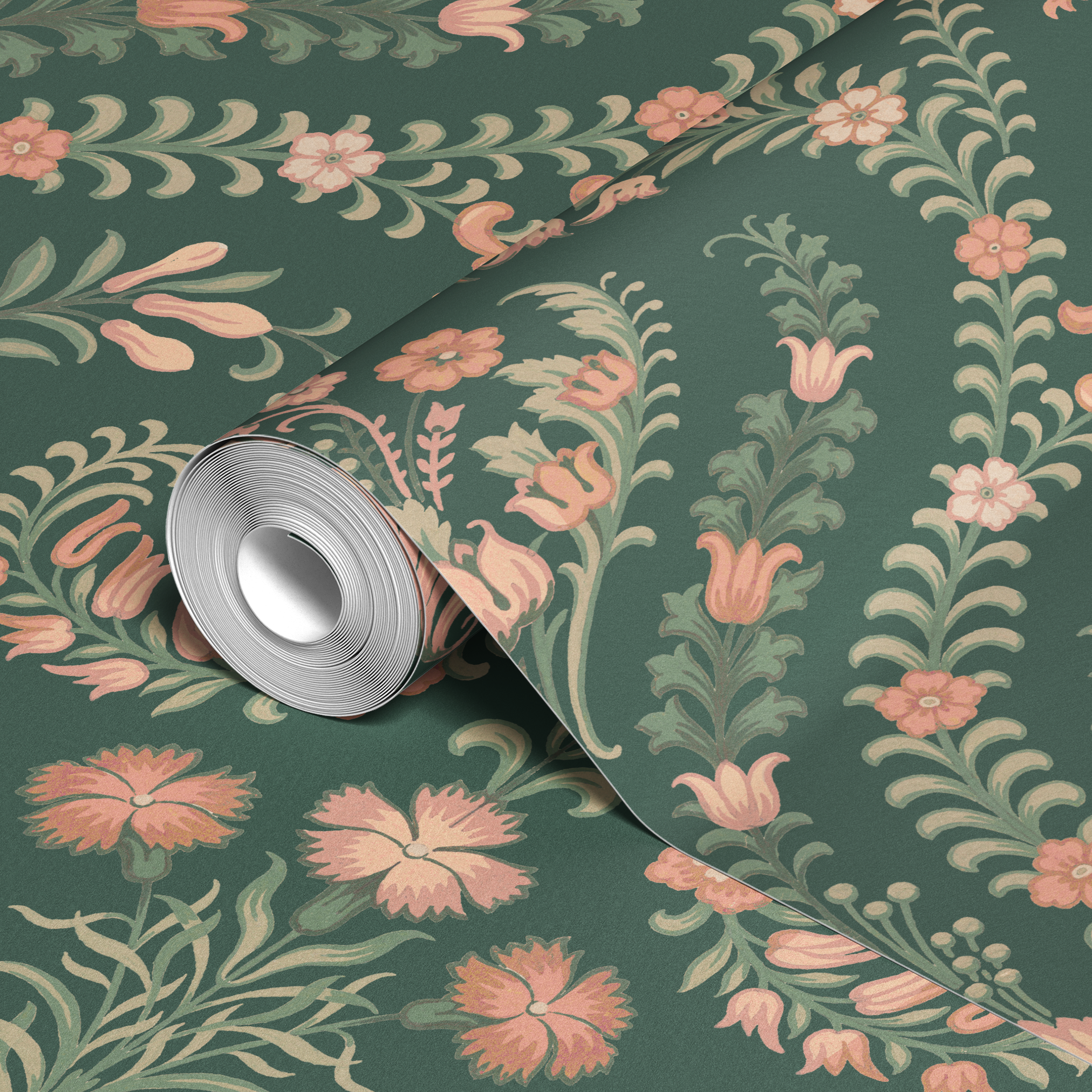 wallpaper roll closeup mockup