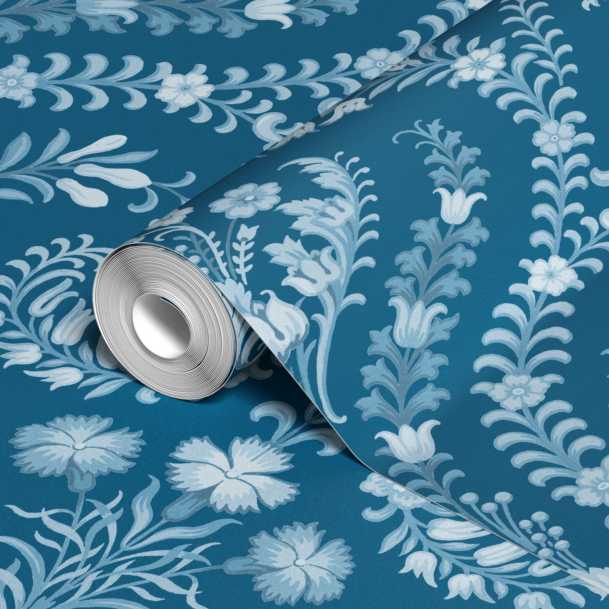 wallpaper roll closeup mockup